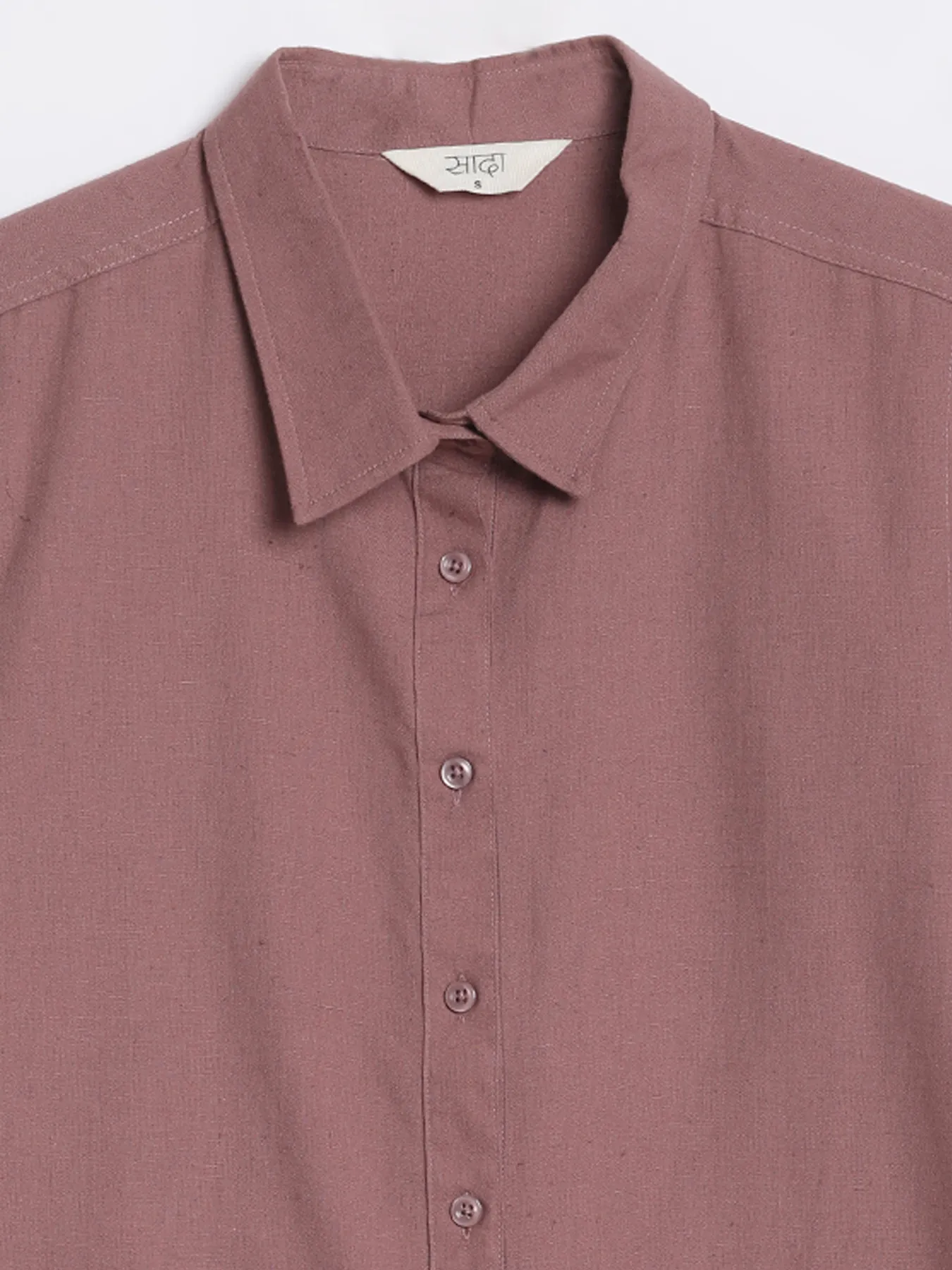 Women Rose Taupe Airy-Linen Shirt - Image 14