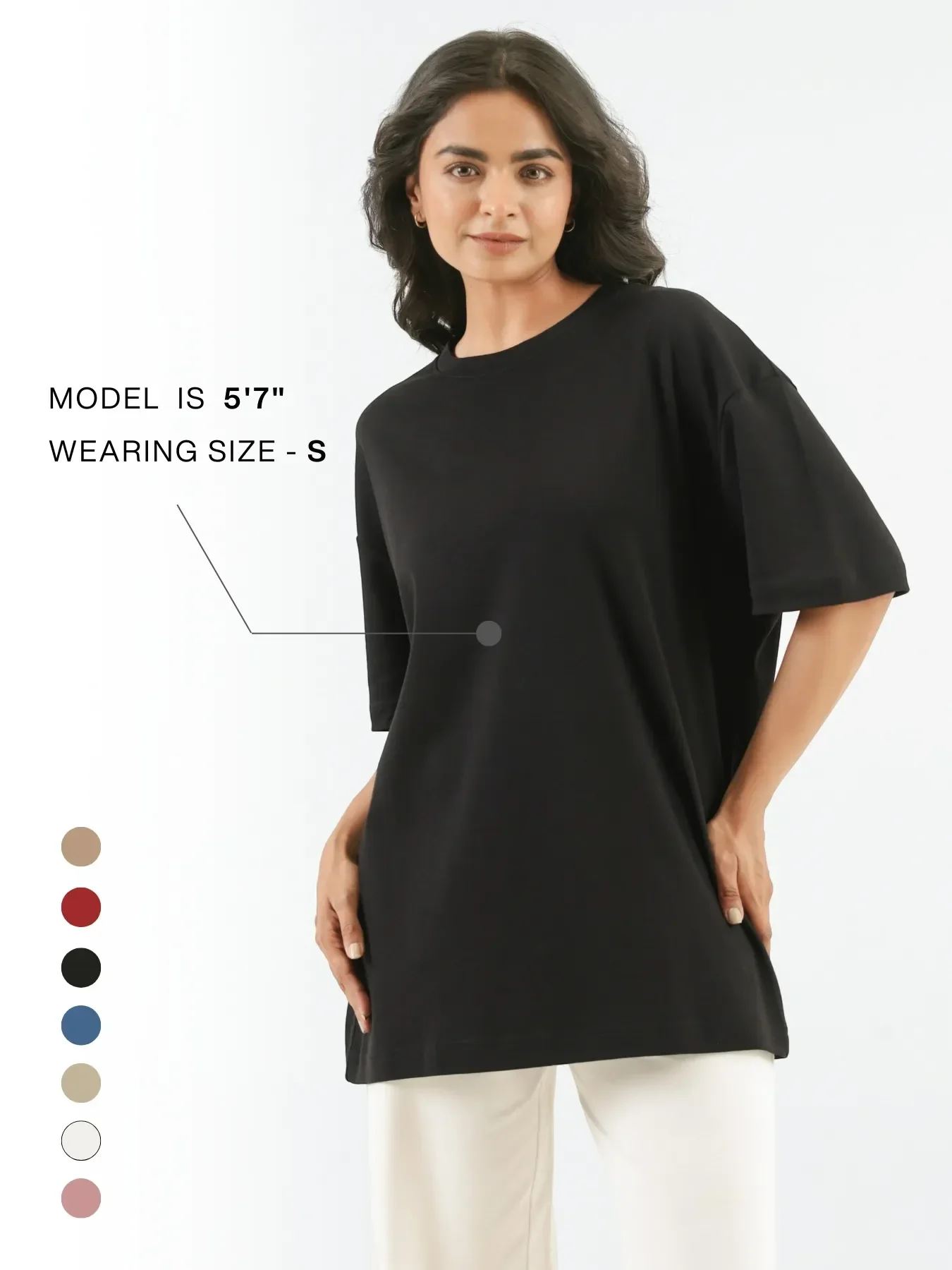 Unisex Black Oversized T-shirt - Image 15