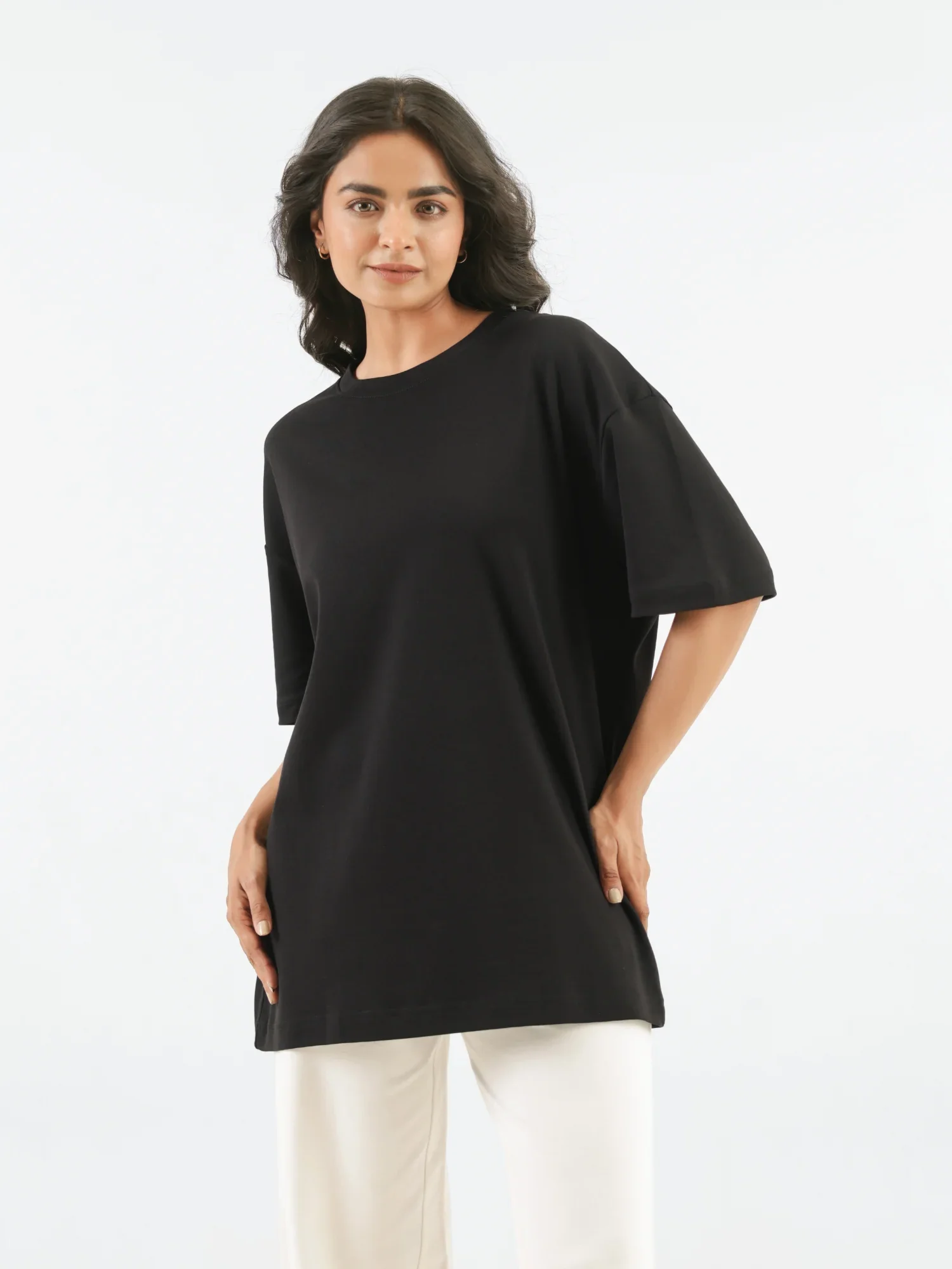 Unisex Black Oversized T-shirt - Image 5