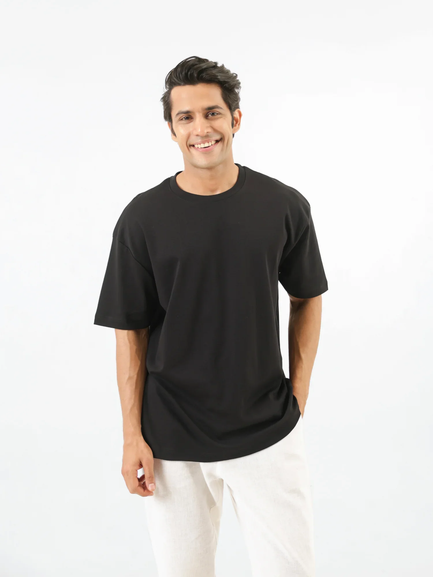Unisex Black Oversized T-shirt - Image 6