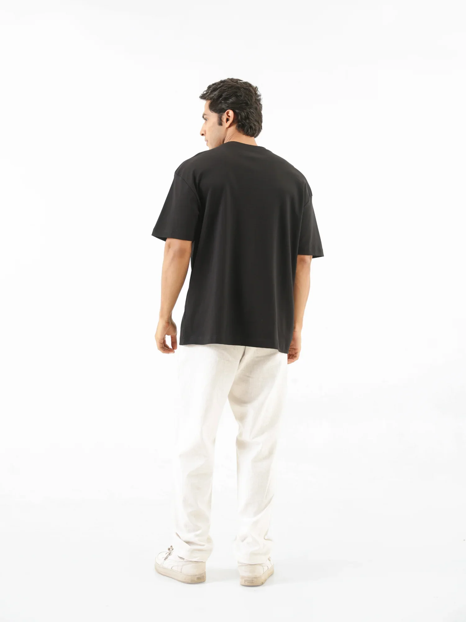 Unisex Black Oversized T-shirt - Image 8