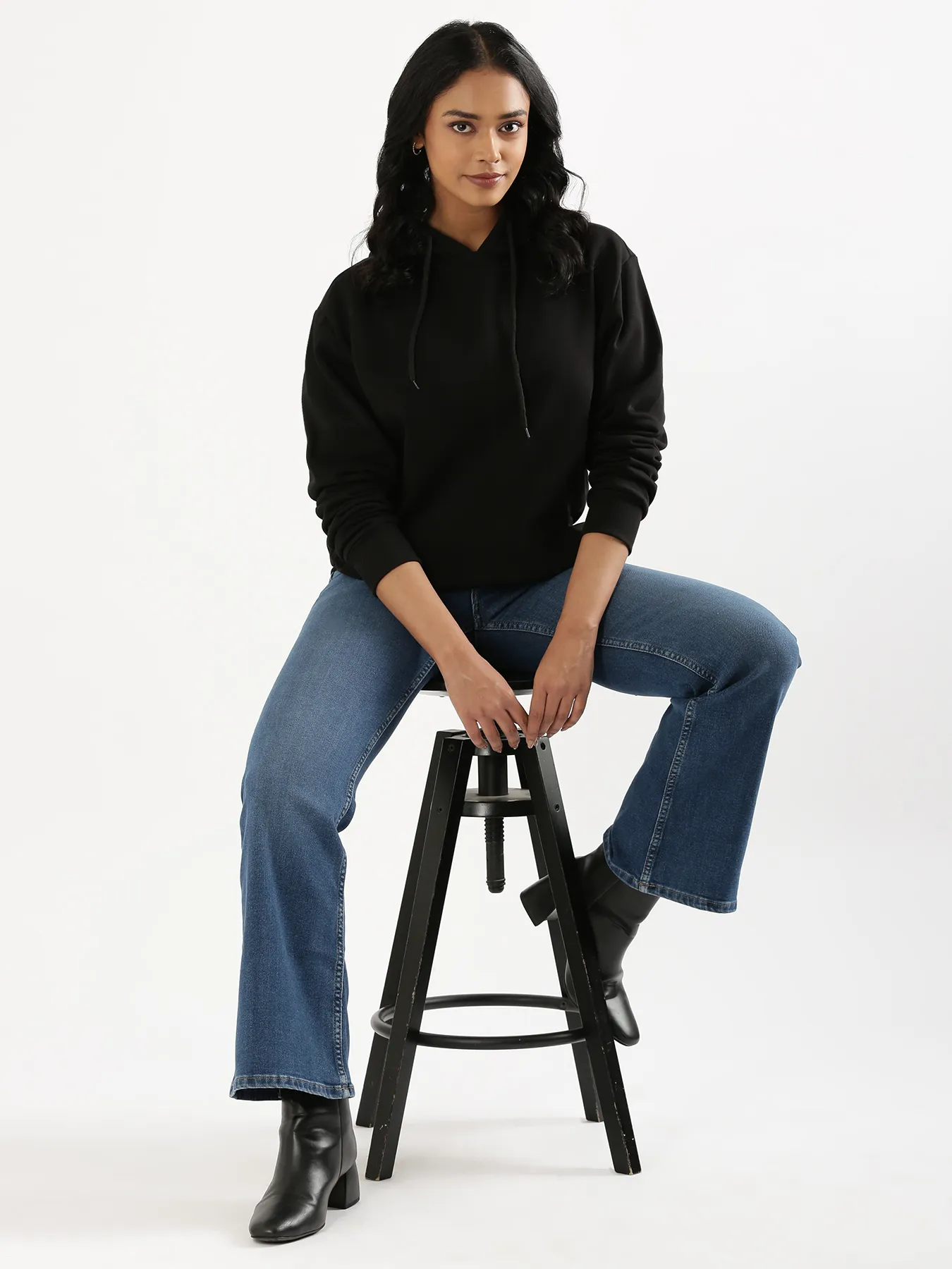 Unisex Black Pullover Fleece Hoodie - Image 20