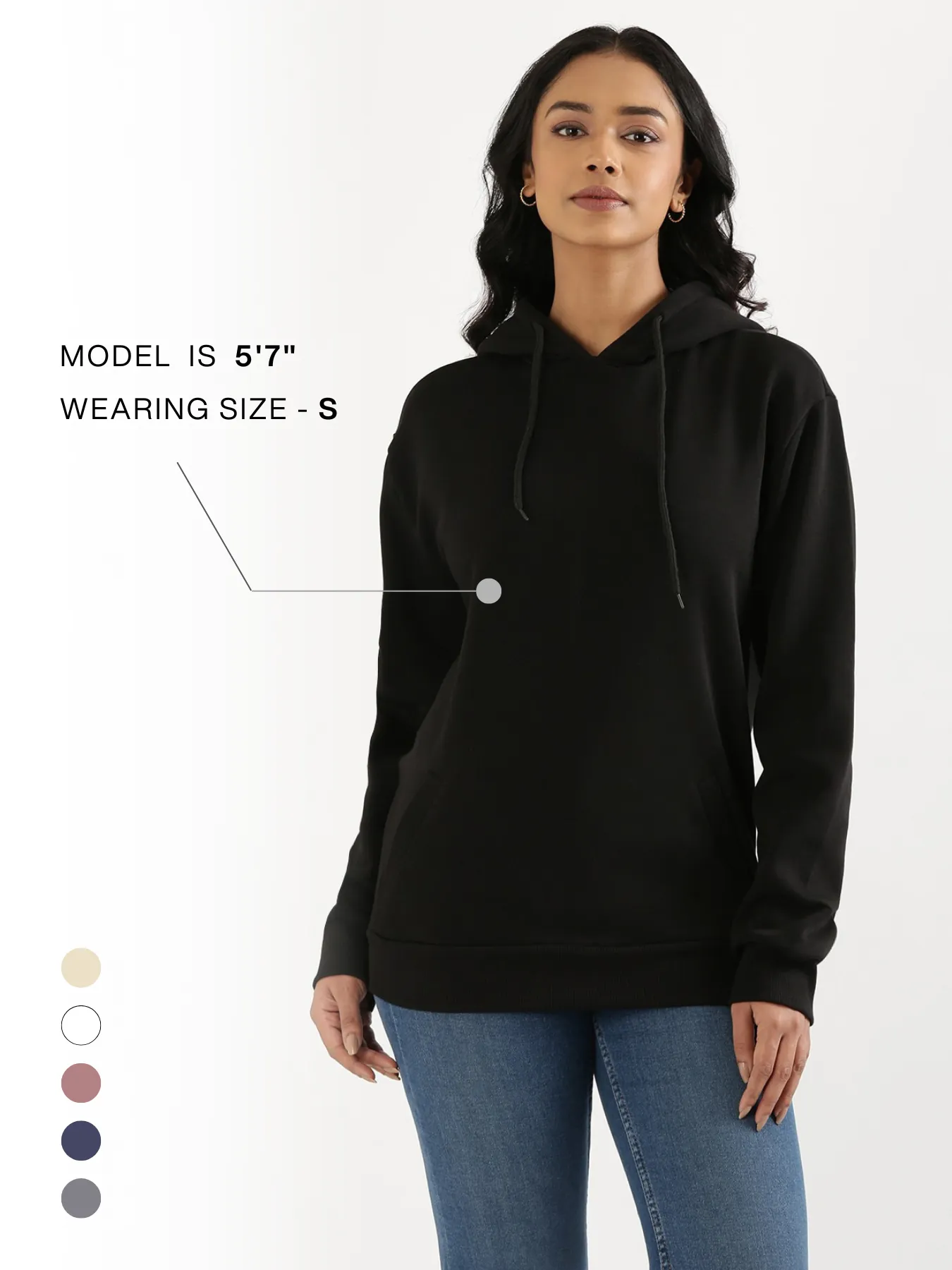 Unisex Black Pullover Fleece Hoodie - Image 22