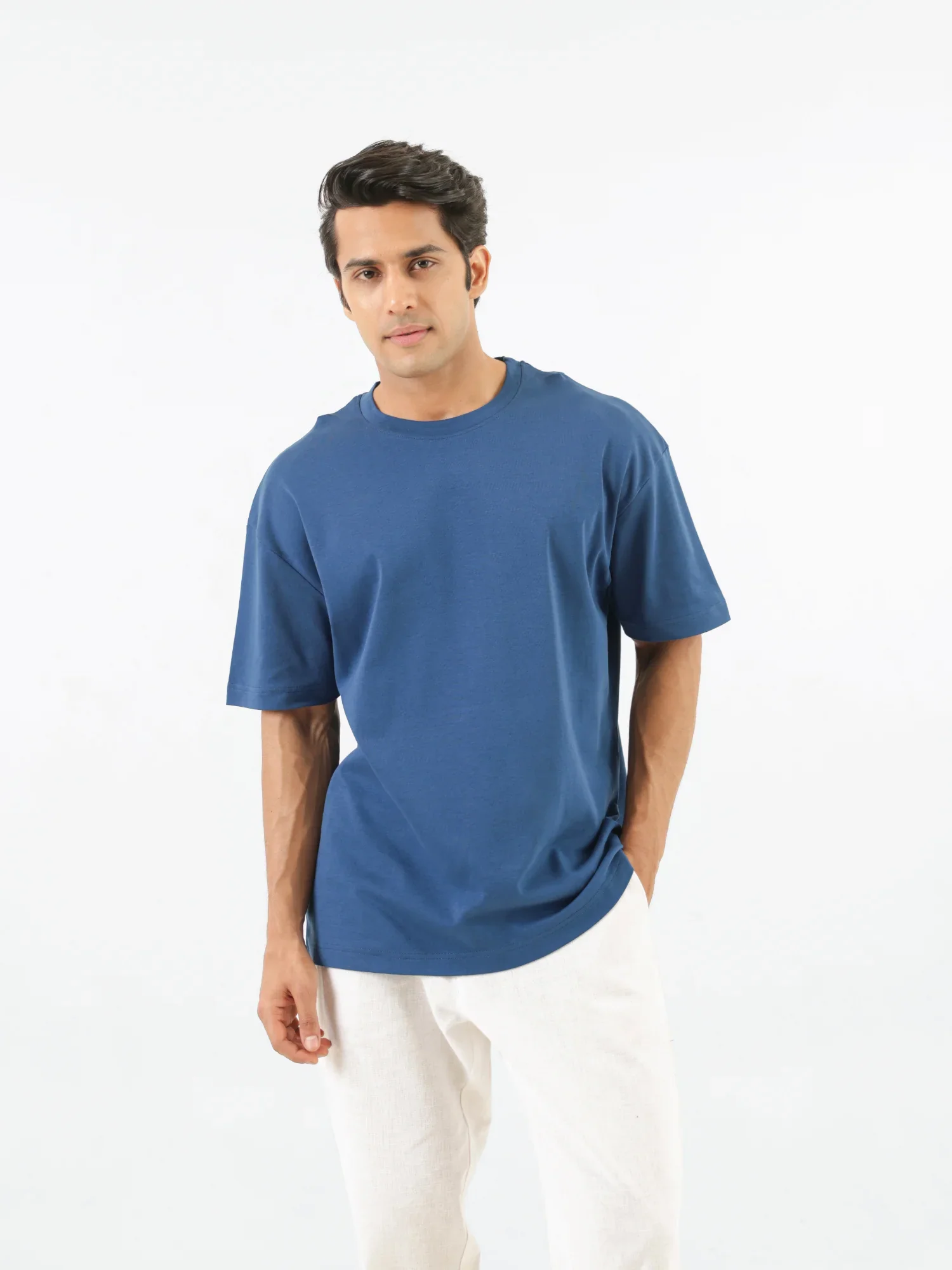 Unisex Midnight Blue Oversized T-shirt - Image 6
