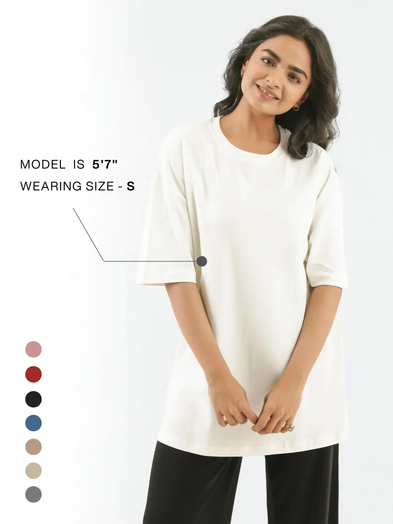 Unisex Off White Oversized T-shirt - Image 13