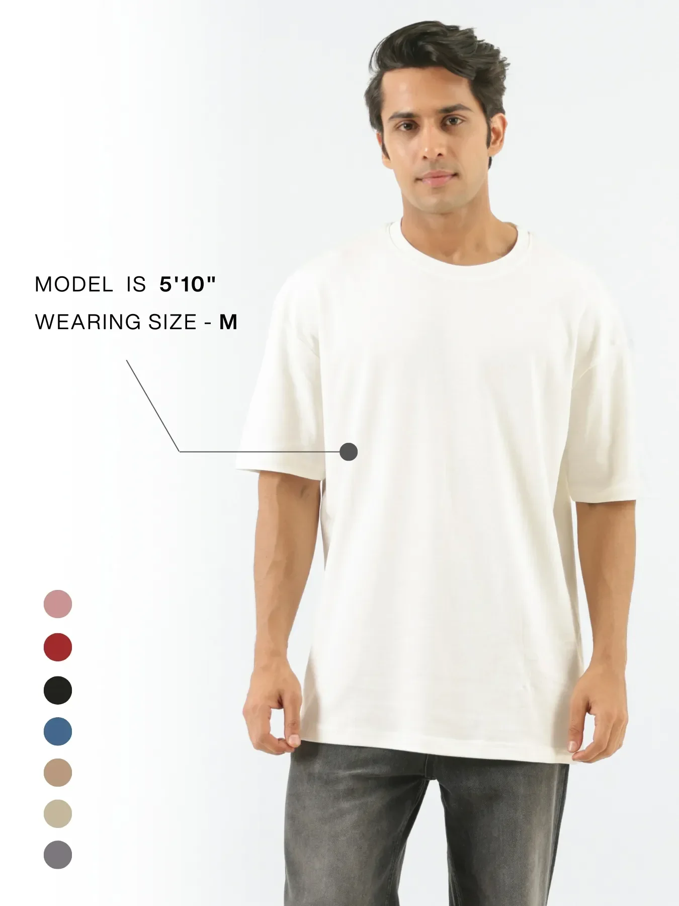 Unisex Off White Oversized T-shirt - Image 14