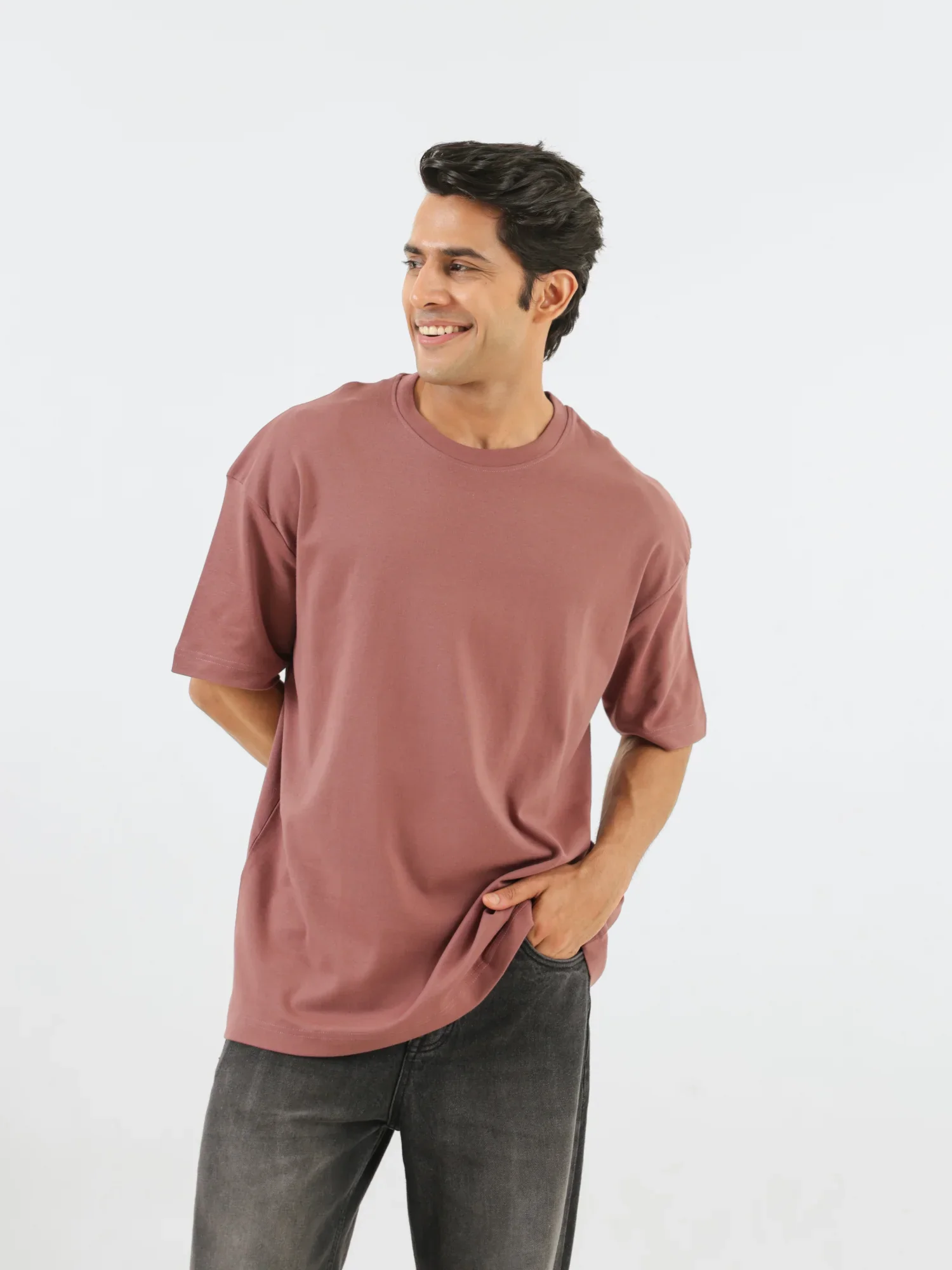 Unisex Rose Taupe Oversized T-shirt - Image 10
