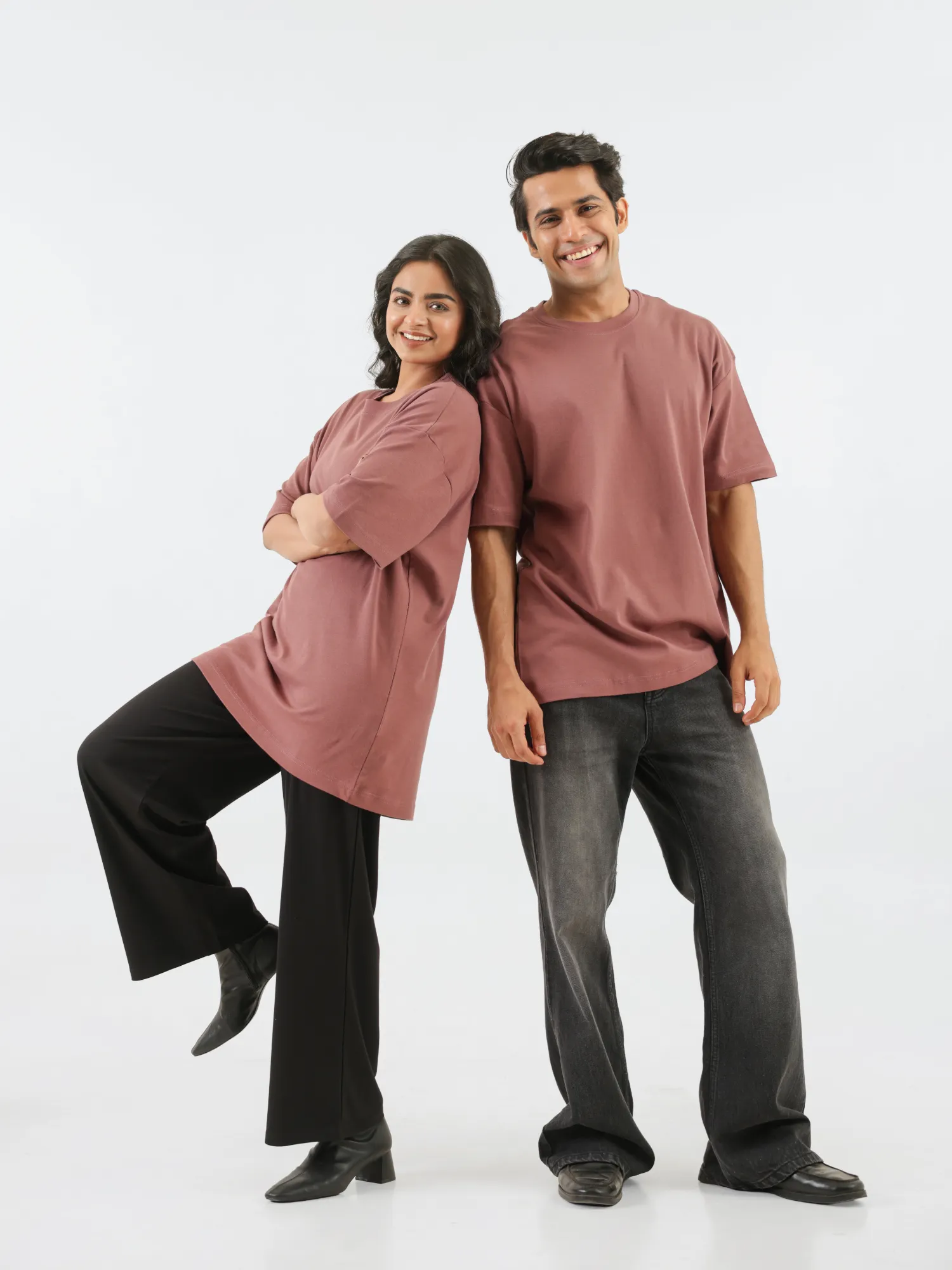 Unisex Rose Taupe Oversized T-shirt - Image 11