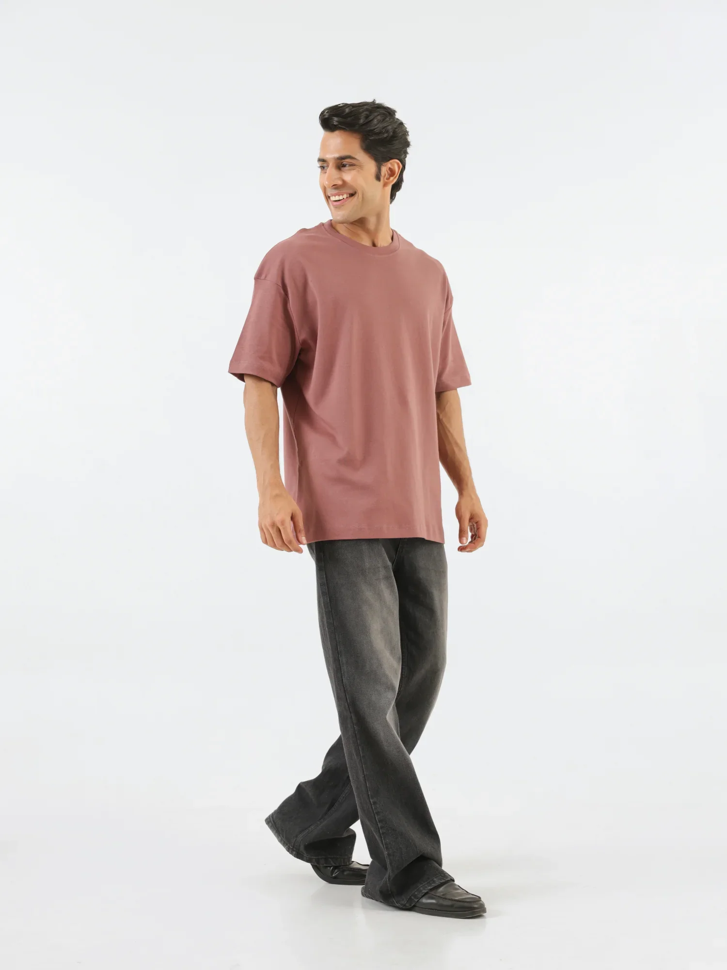 Unisex Rose Taupe Oversized T-shirt - Image 12