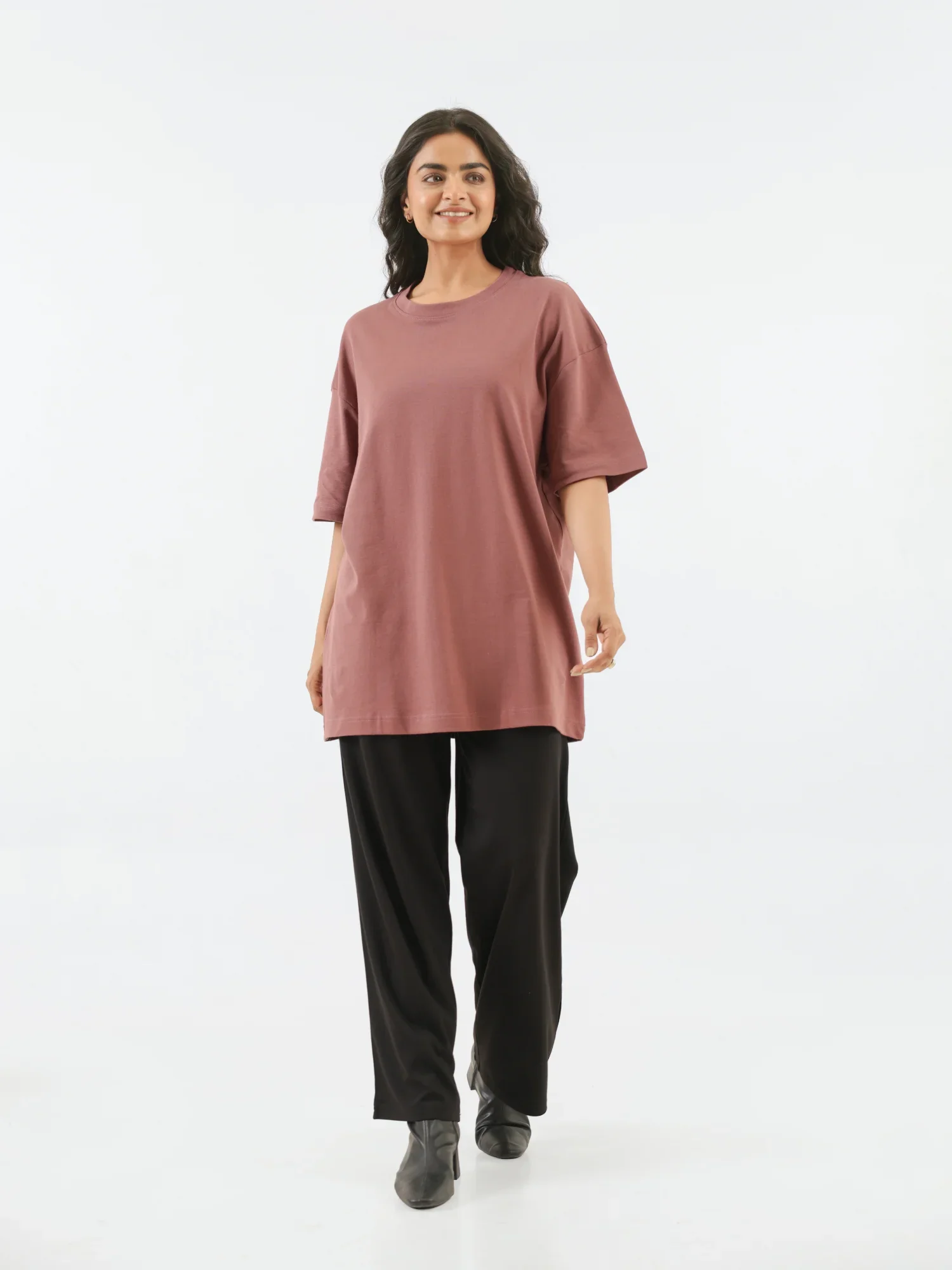 Unisex Rose Taupe Oversized T-shirt - Image 3