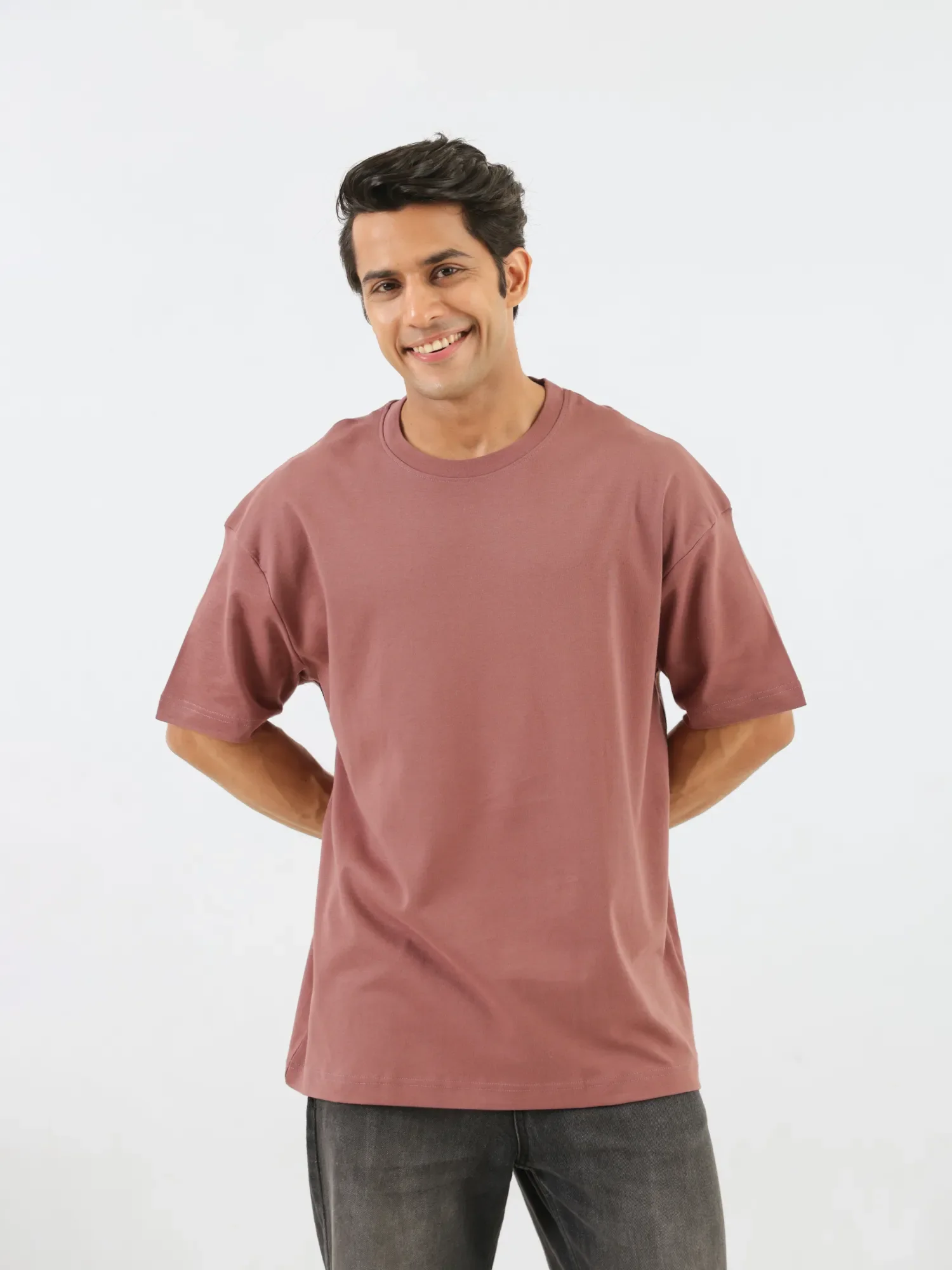 Unisex Rose Taupe Oversized T-shirt - Image 6