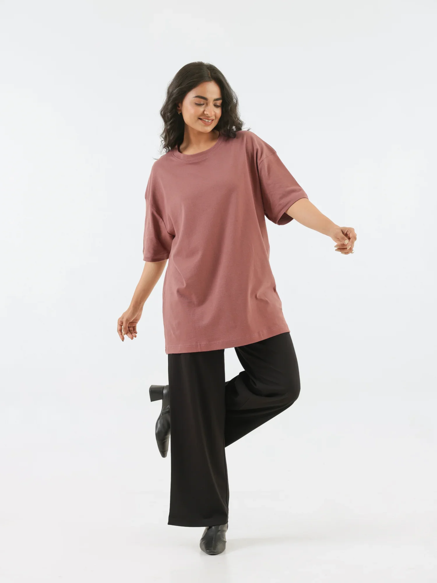 Unisex Rose Taupe Oversized T-shirt - Image 7