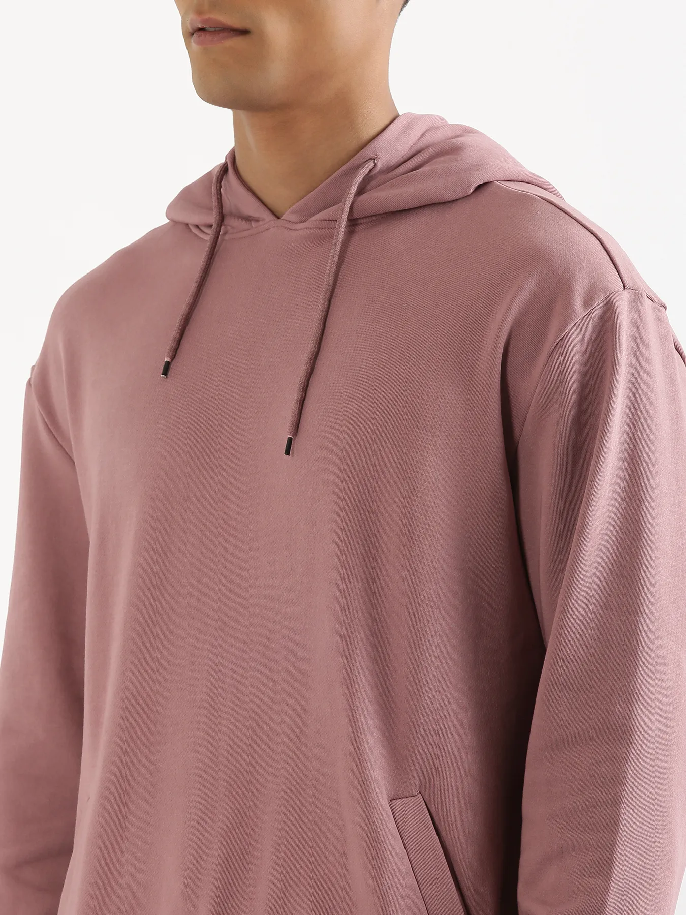 Unisex Rose Taupe Pullover Fleece Hoodie - Image 10
