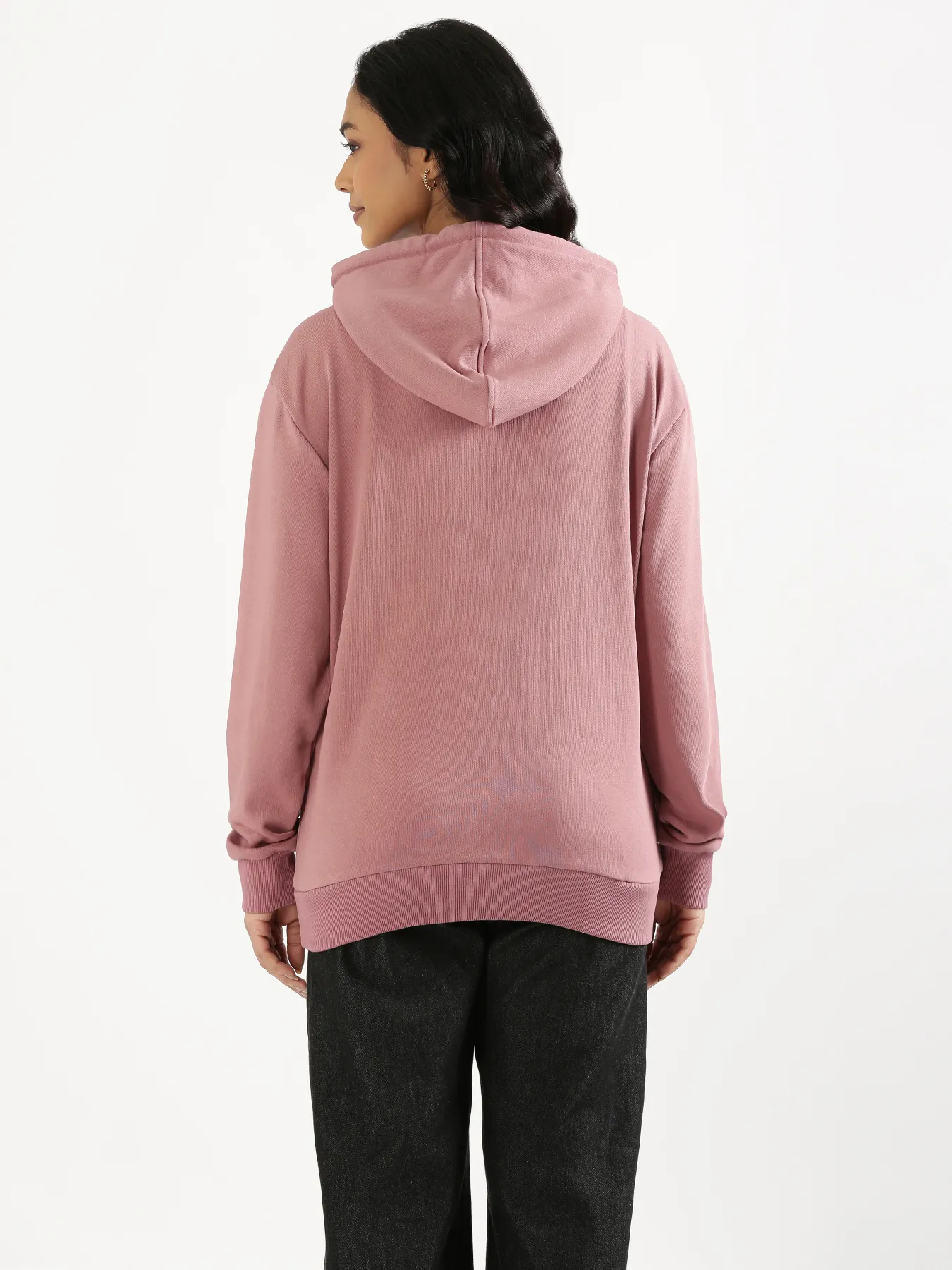 Unisex Rose Taupe Pullover Fleece Hoodie - Image 14