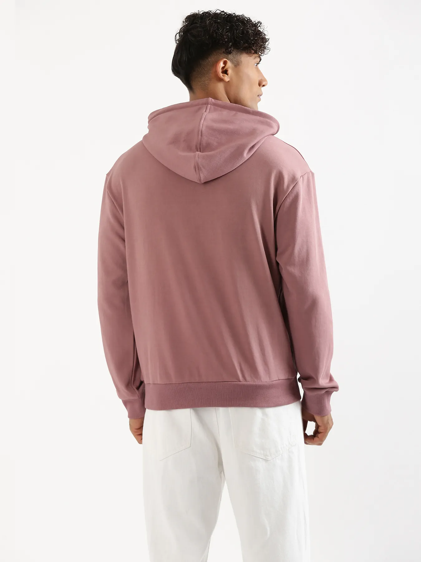 Unisex Rose Taupe Pullover Fleece Hoodie - Image 15