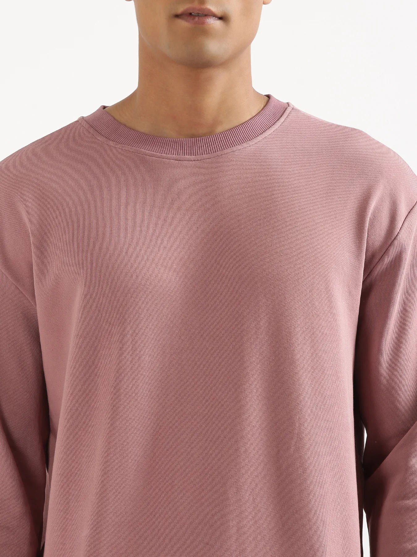 Unisex Rose Taupe Round Neck Sweatshirt - Image 8