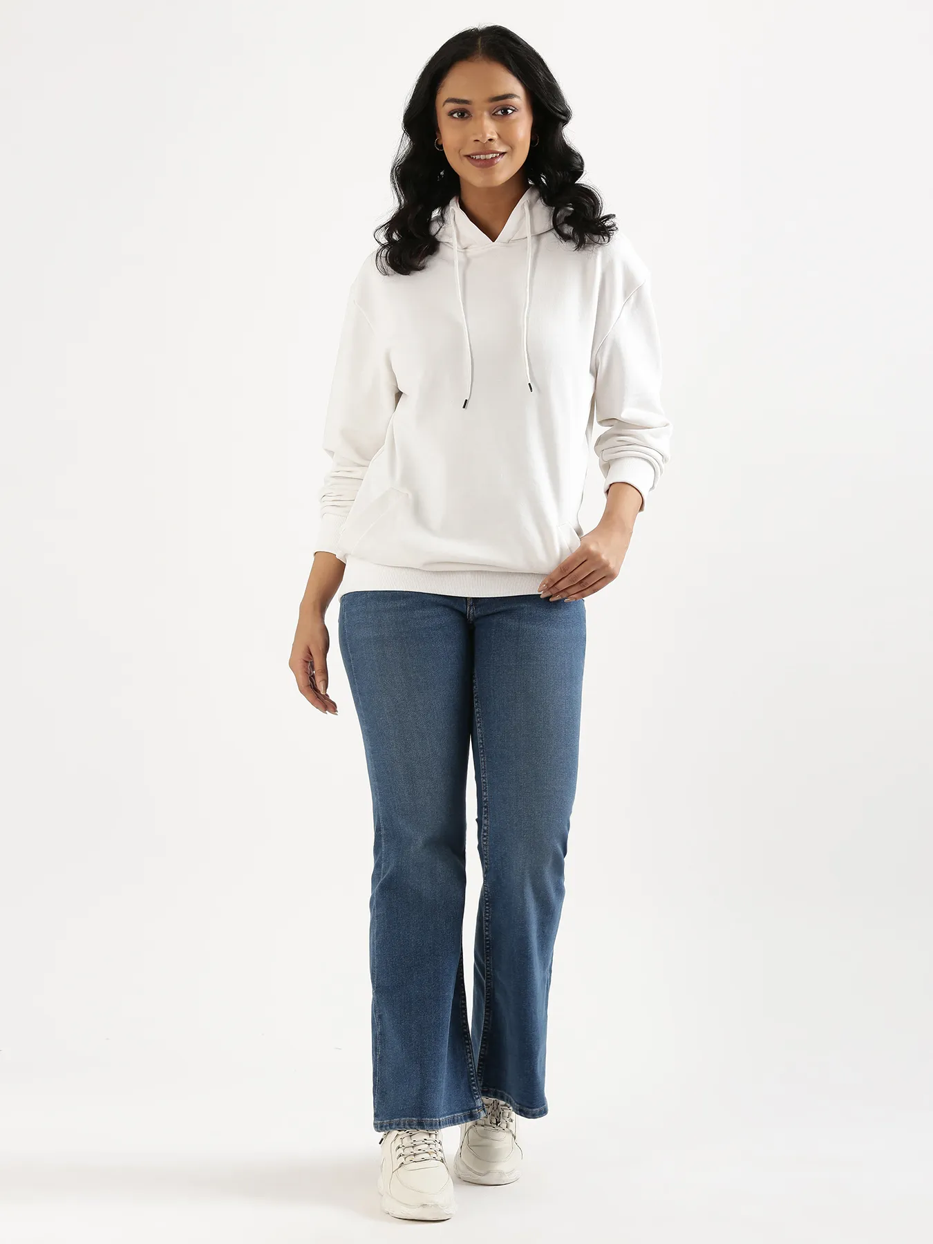 Unisex White Pullover Fleece Hoodie - Image 18