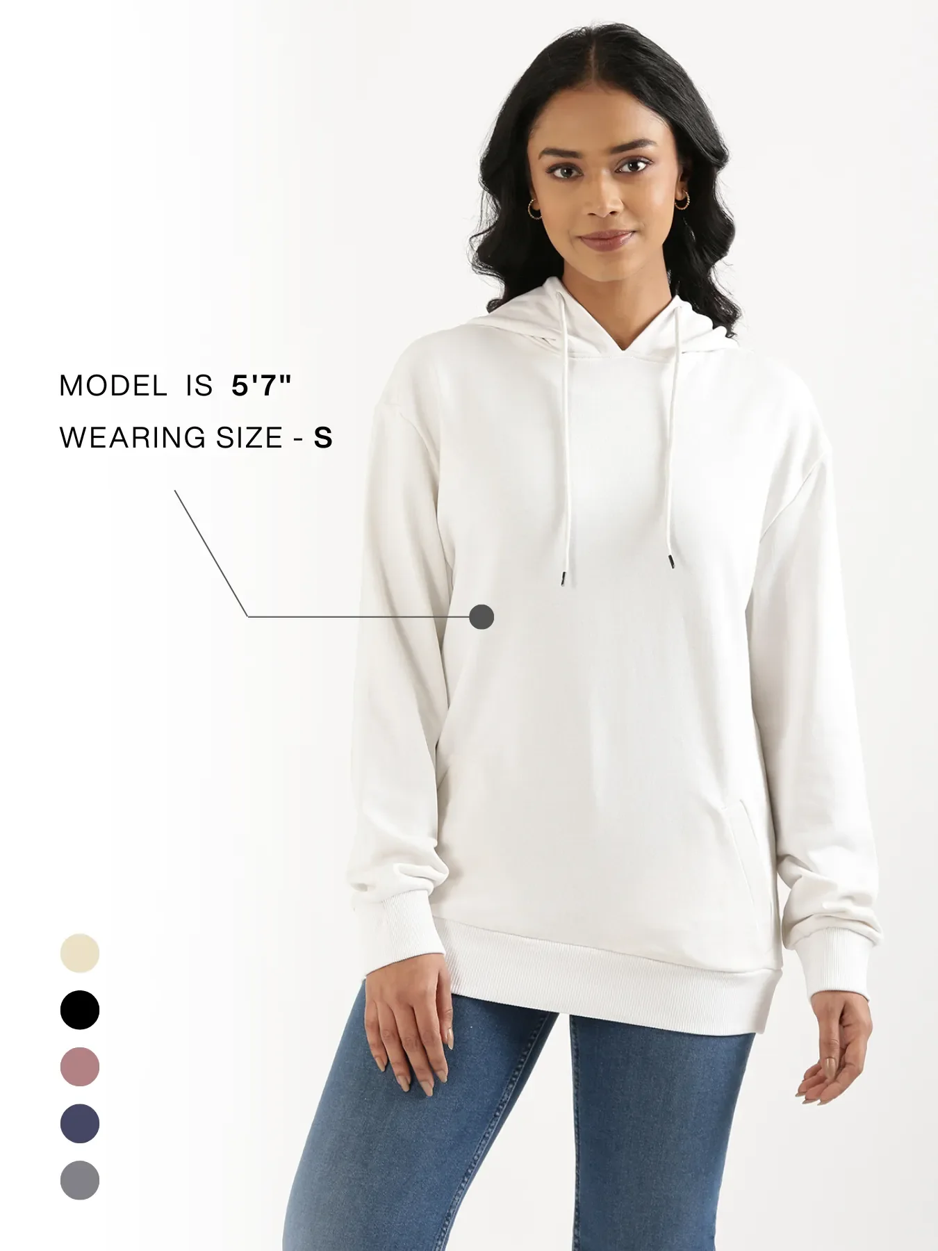 Unisex White Pullover Fleece Hoodie - Image 22