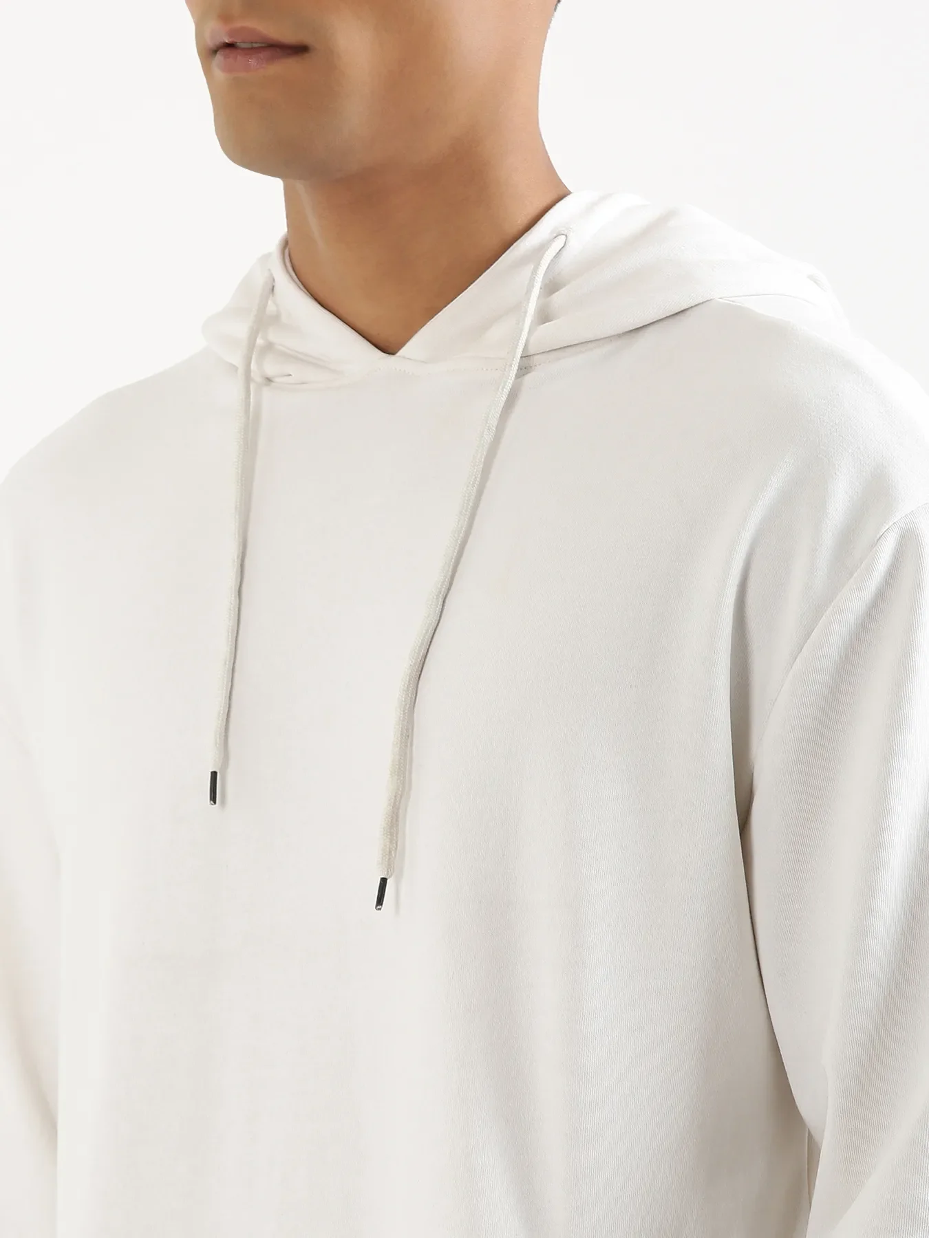 Unisex White Pullover Fleece Hoodie - Image 7