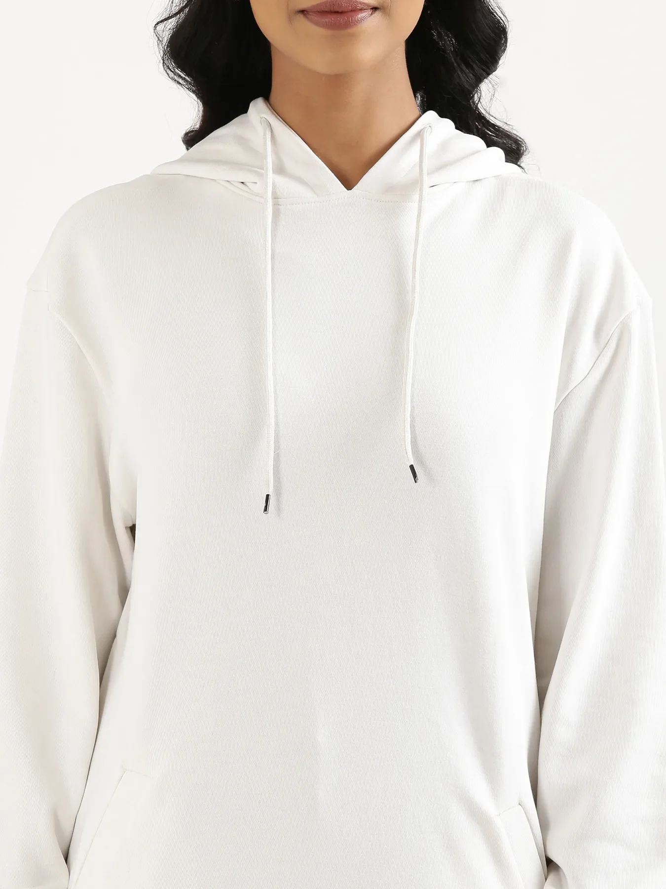 Unisex White Pullover Fleece Hoodie - Image 9