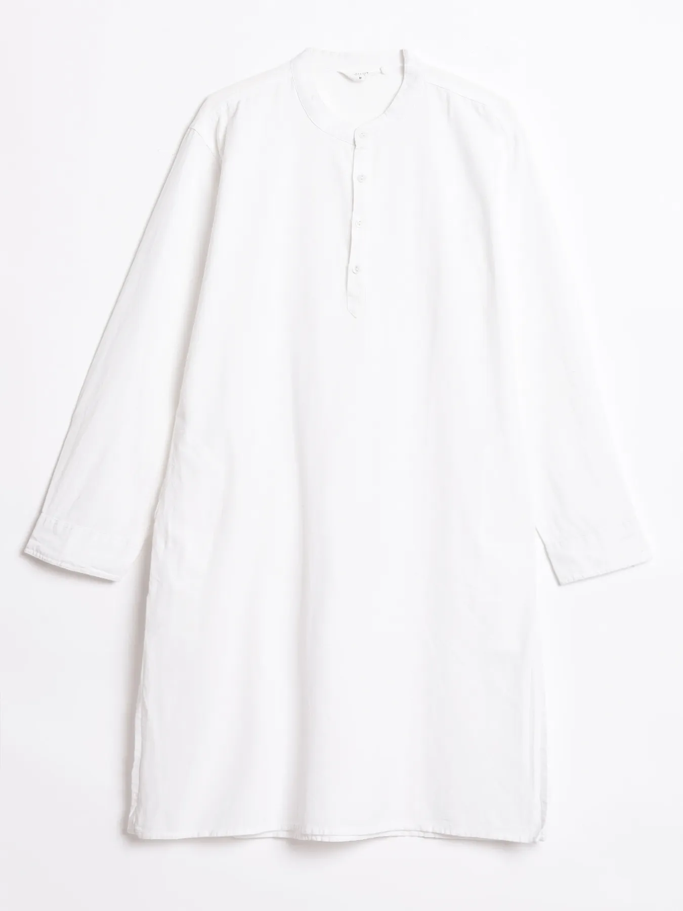 Men White Airy Linen Long Kurta - Image 15