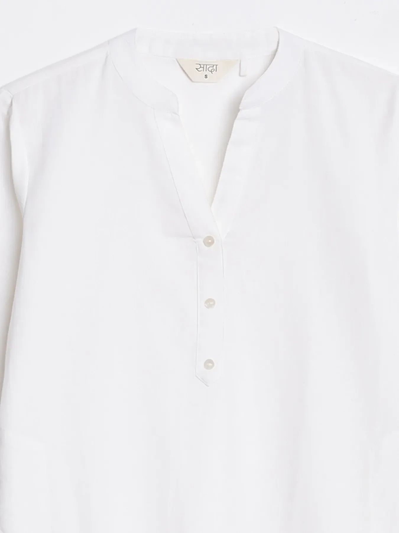 Women White Airy Linen Long Kurta - Image 15
