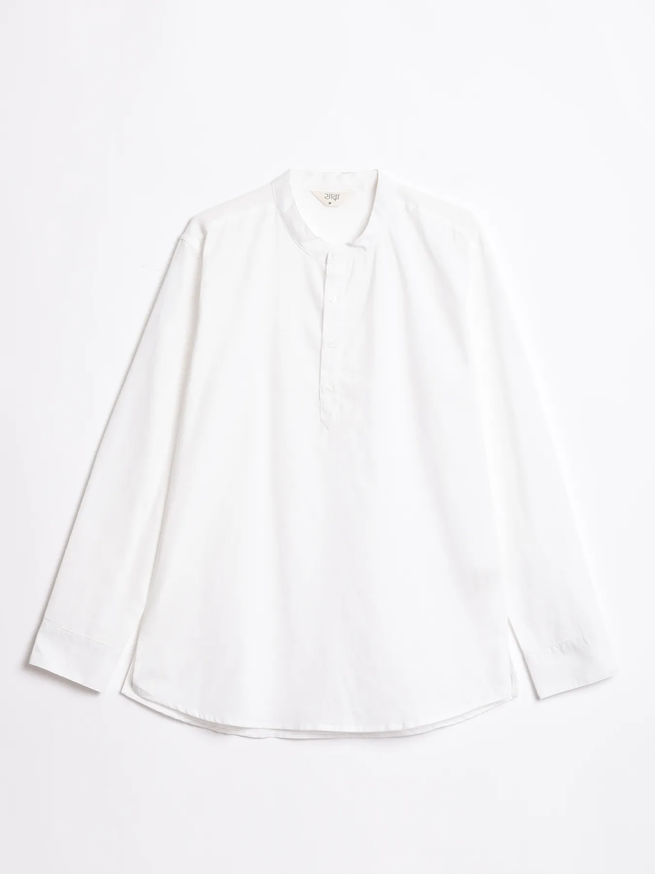 Men White Airy Linen Short Kurta - Image 13