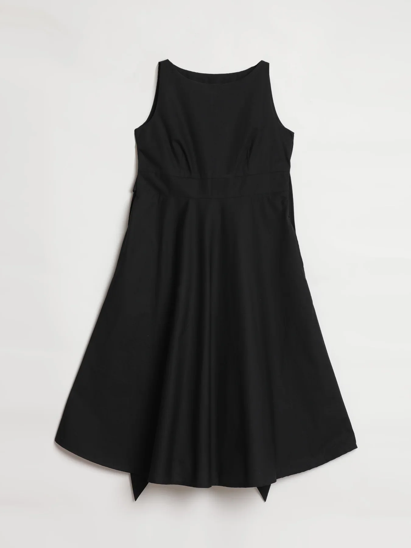 Women Black Better Cotton Flared Dress - Image 13