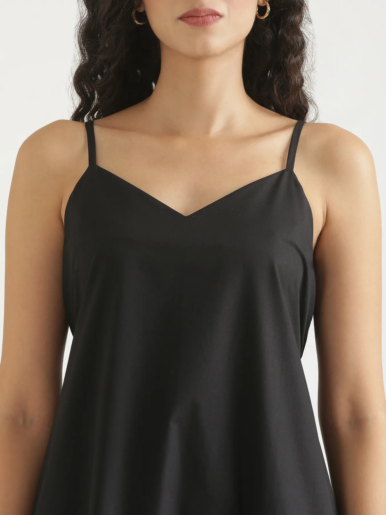 Women Black Better Cotton Tier Dress - Image 7
