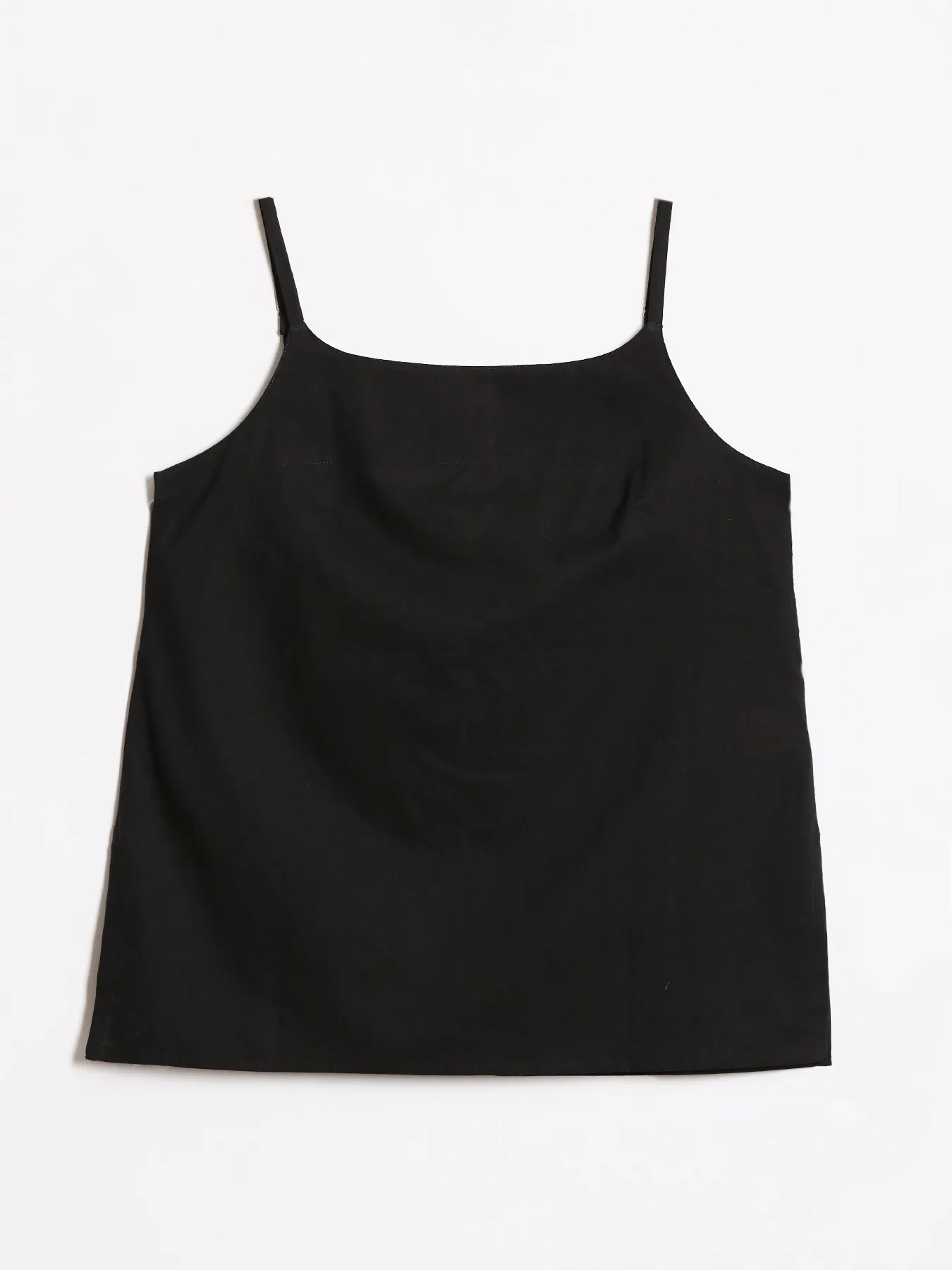 Women Black Cotton Camisole Top - Image 12