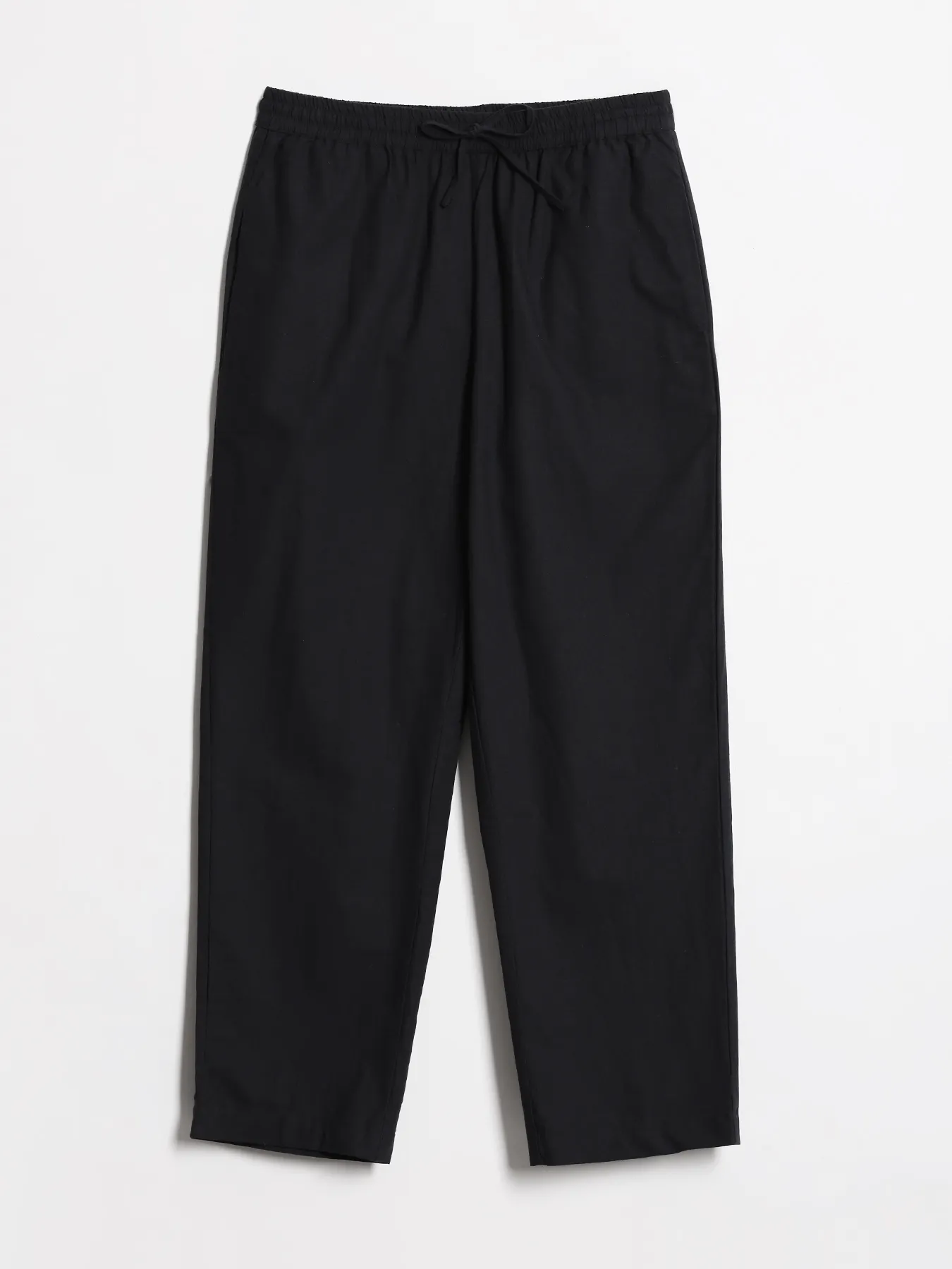 Women Black Cotton Straight Pant - Image 12