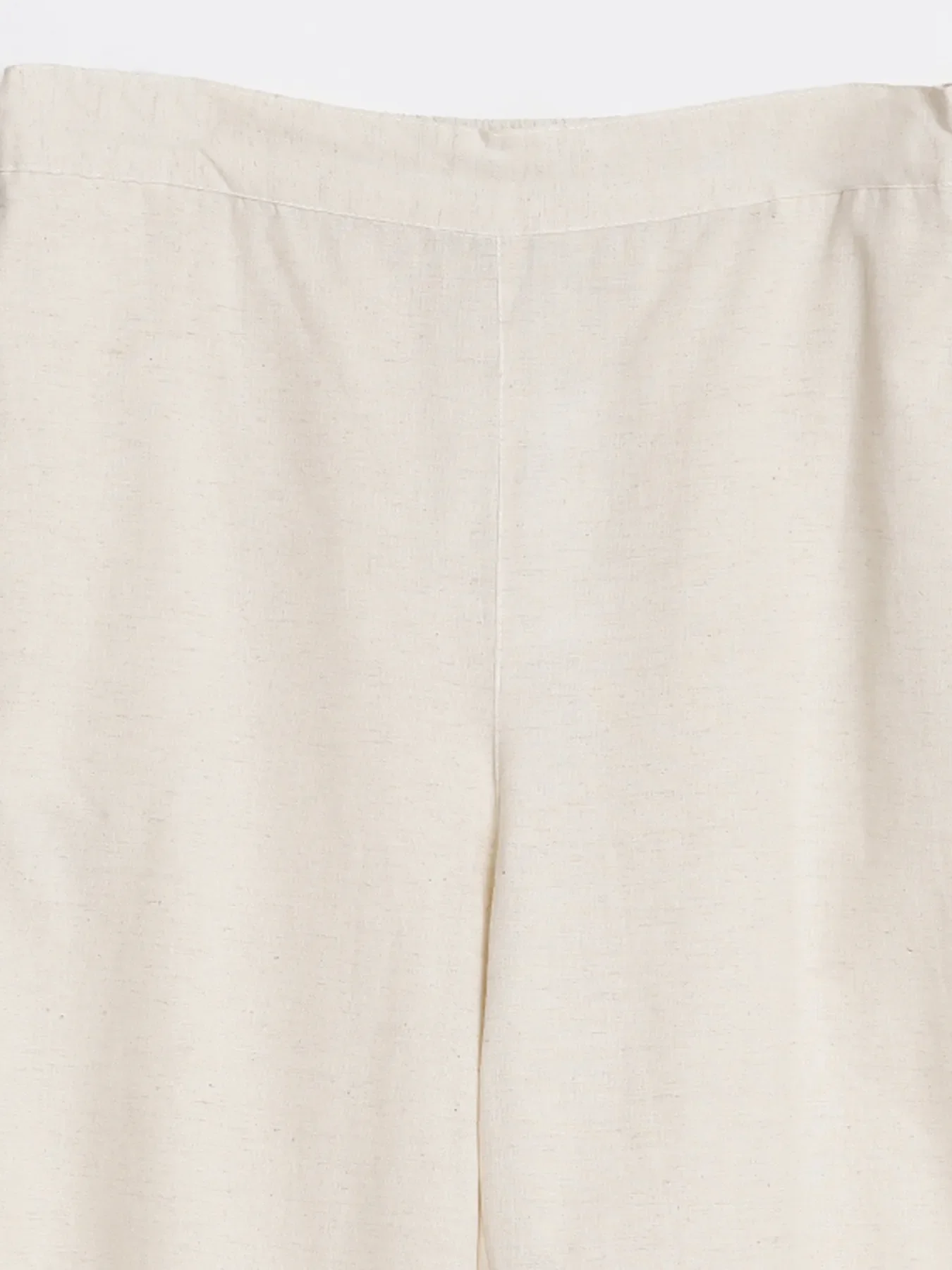 Women Ecru Airy Linen Wide Leg Pant - Image 15