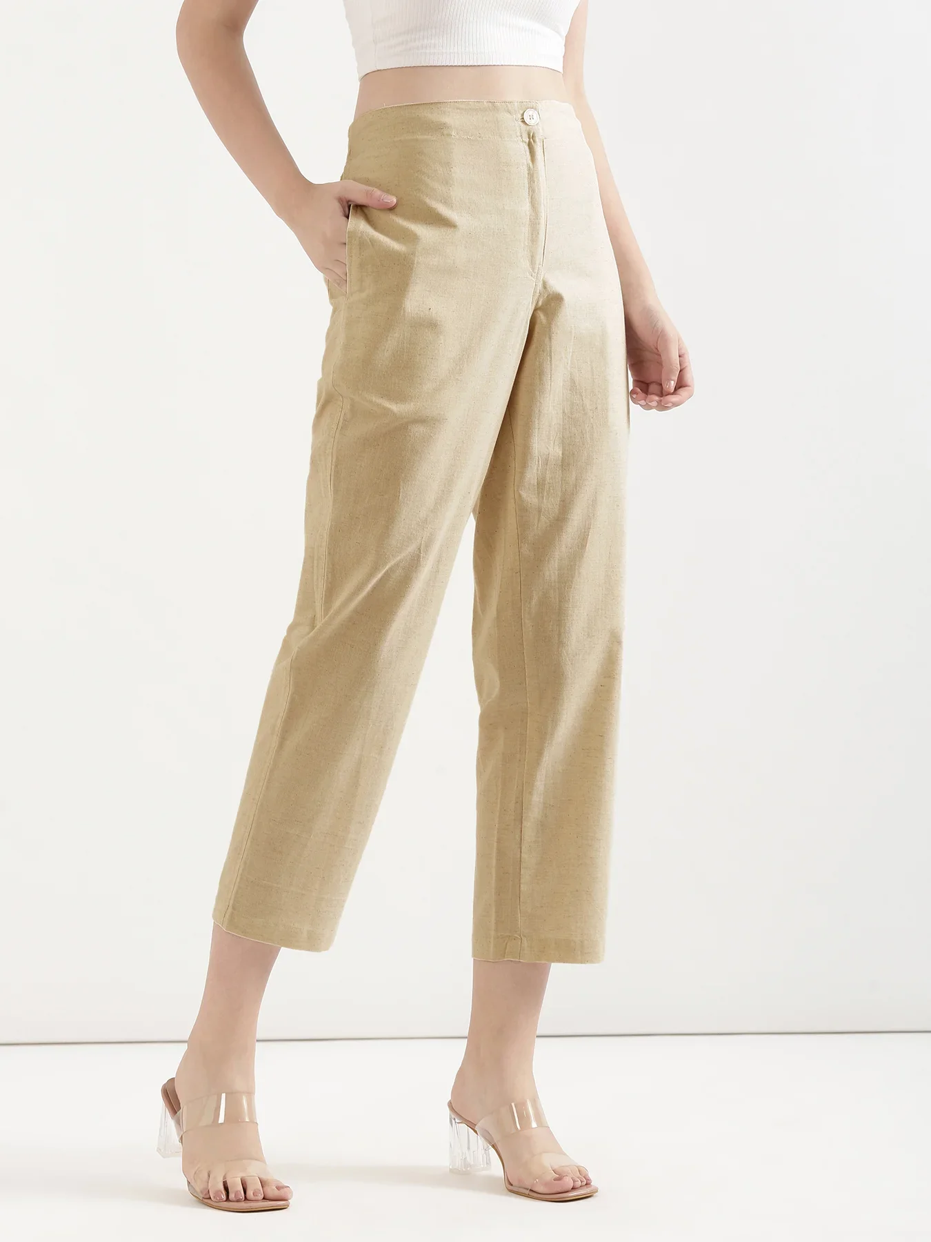 Women Fawn Airy Linen Straight Pants - Image 4