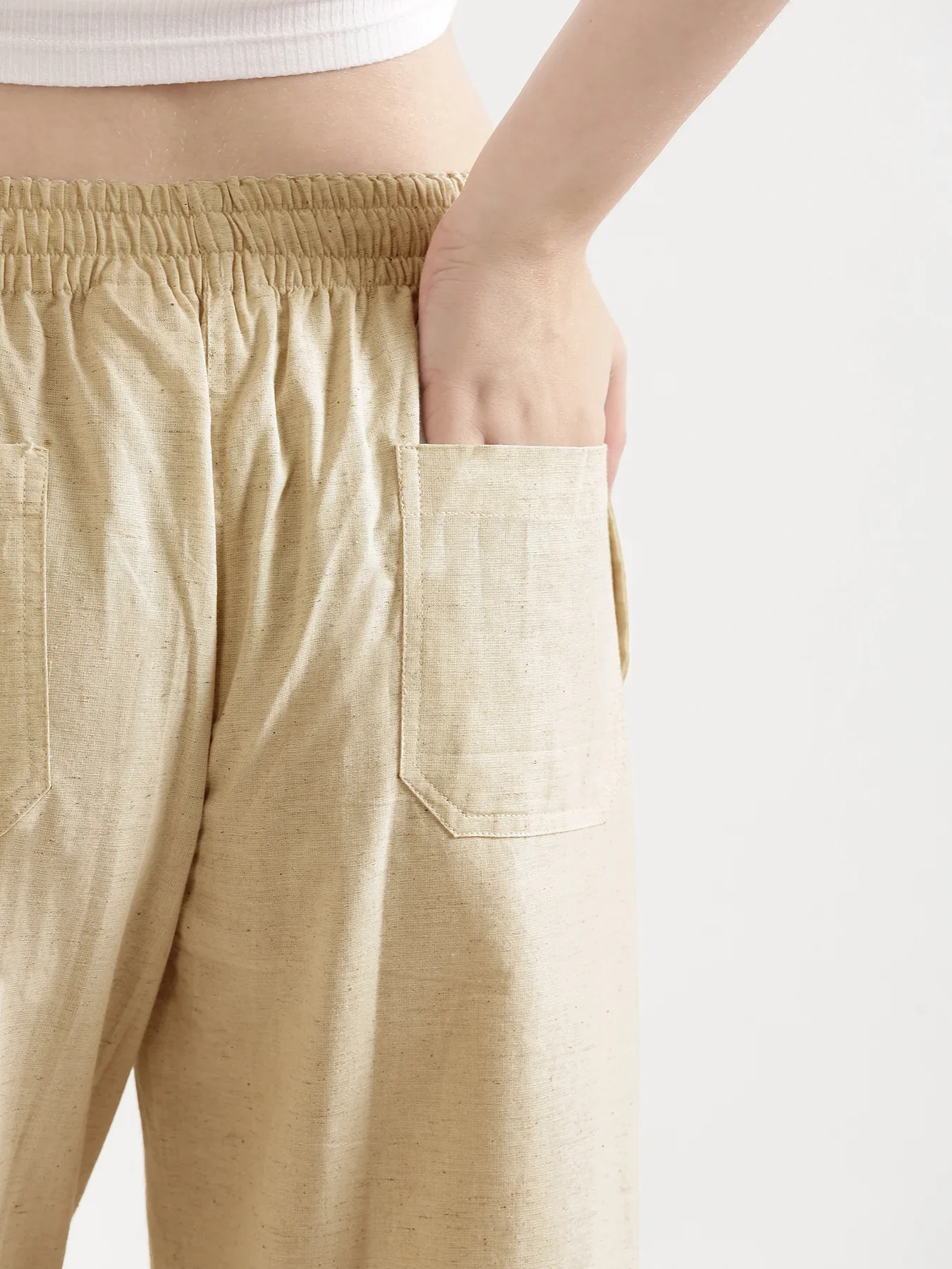 Women Fawn Airy Linen Straight Pants - Image 8