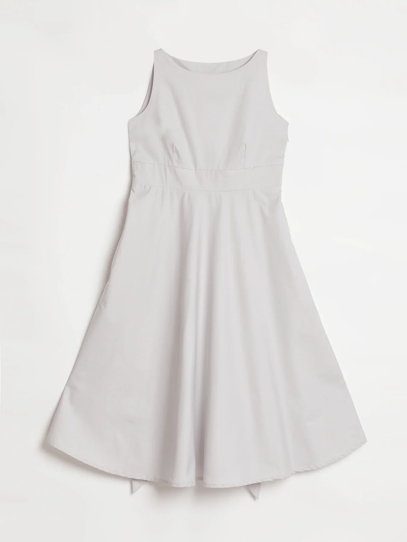 Women Grey Better Cotton Flared Dress - Image 13
