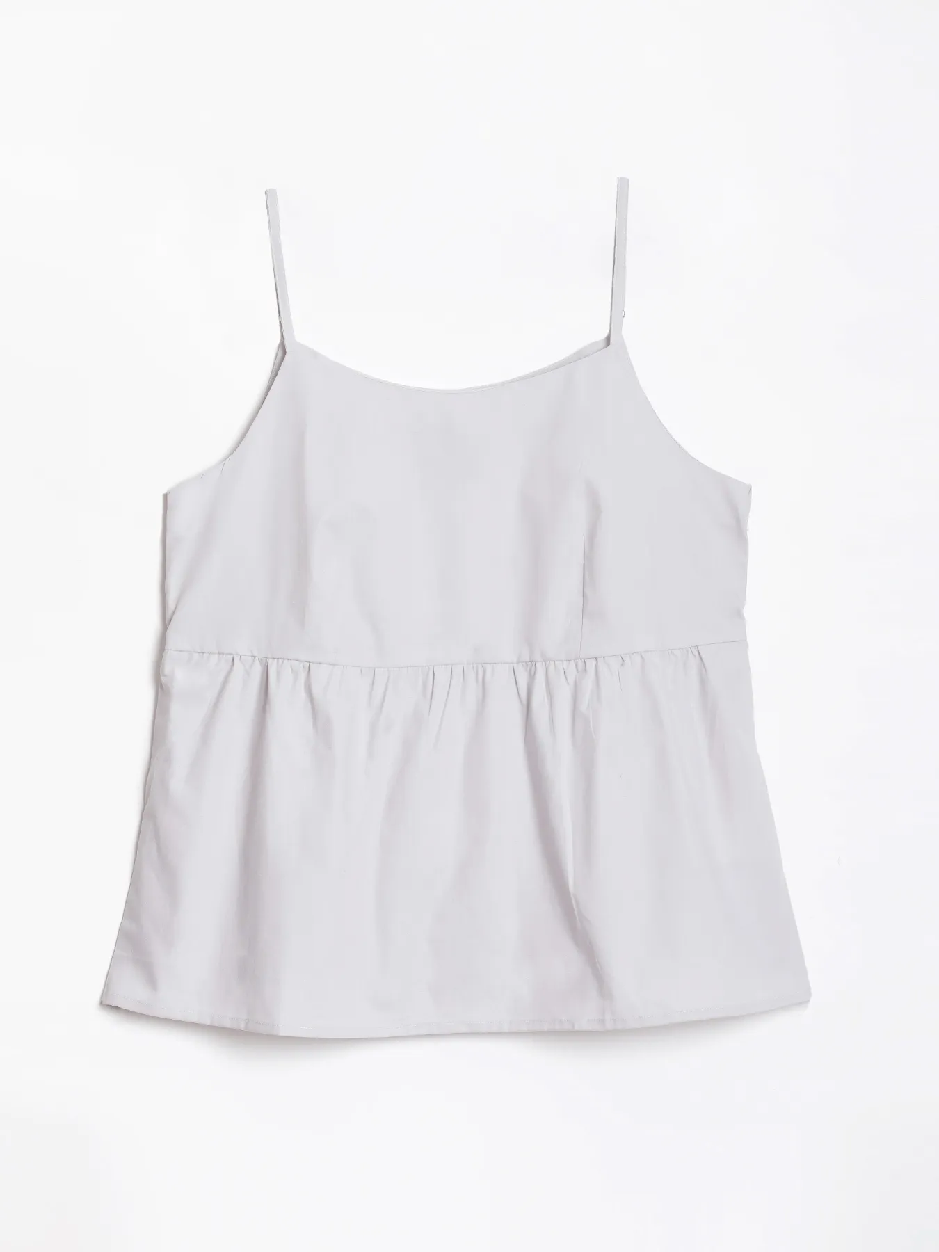 Women Light Grey Better Cotton Peplum Top - Image 14
