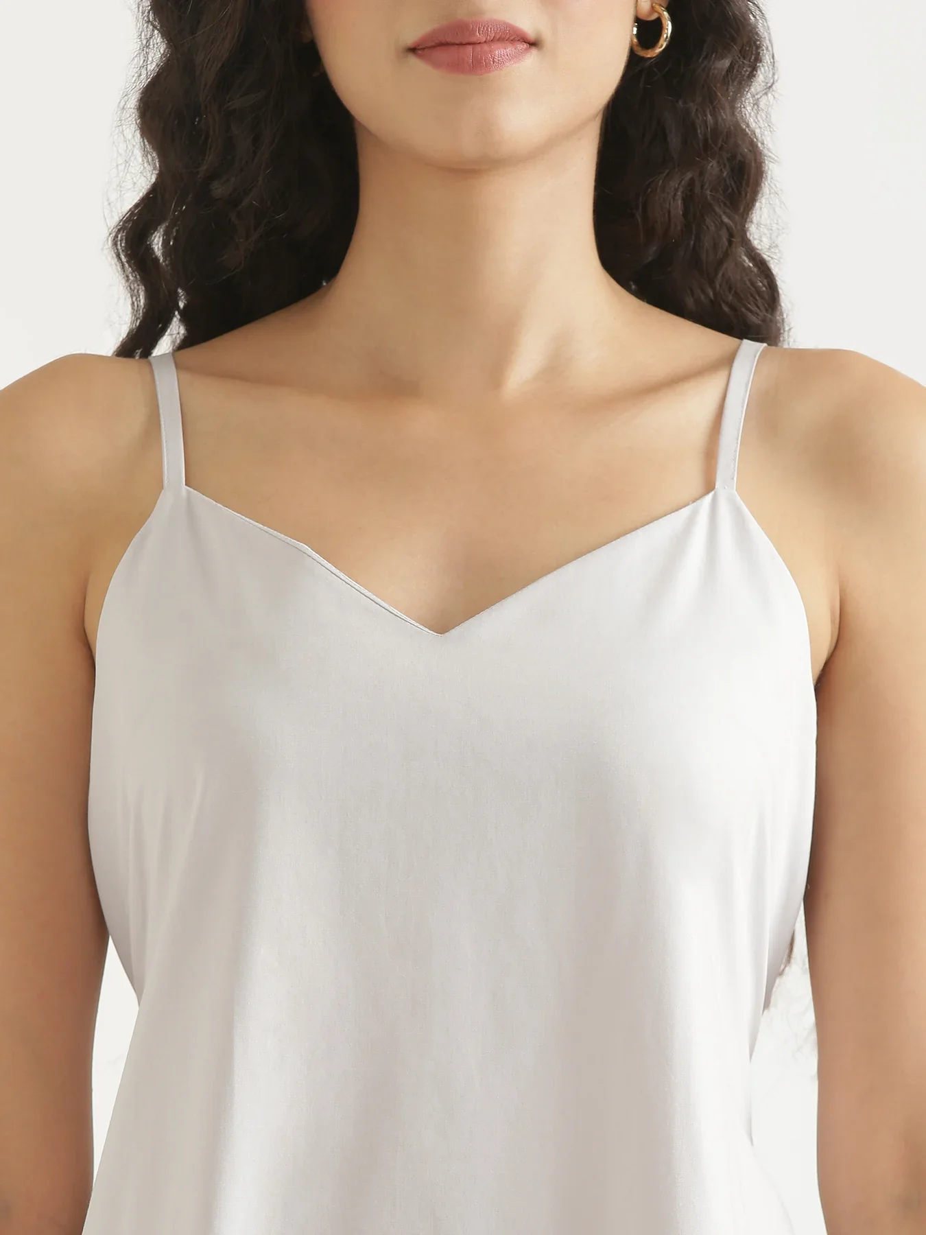 Women Grey Better Cotton Tier Dress - Image 7