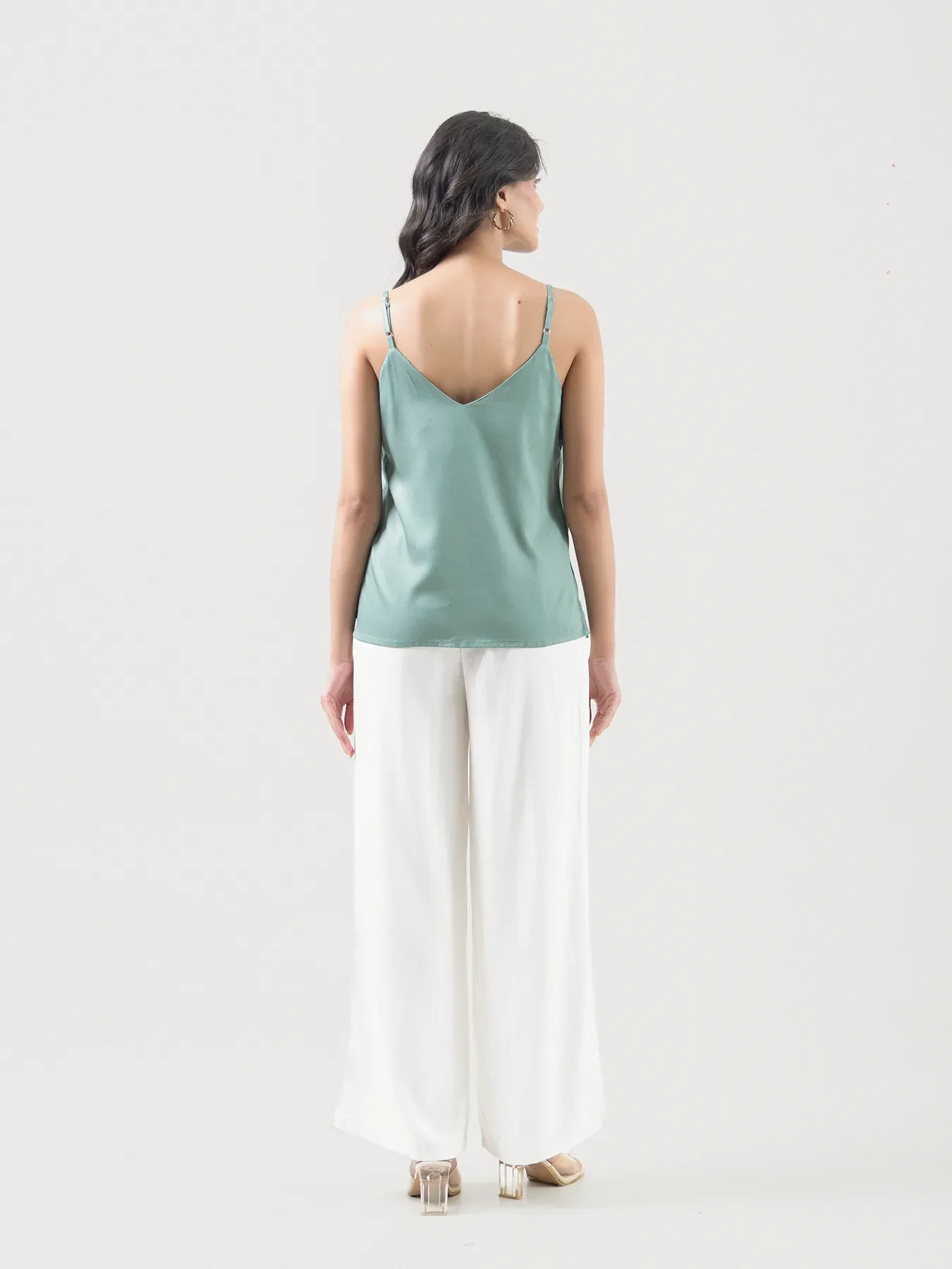 Women Jade Flowy Camisole Top - Image 7