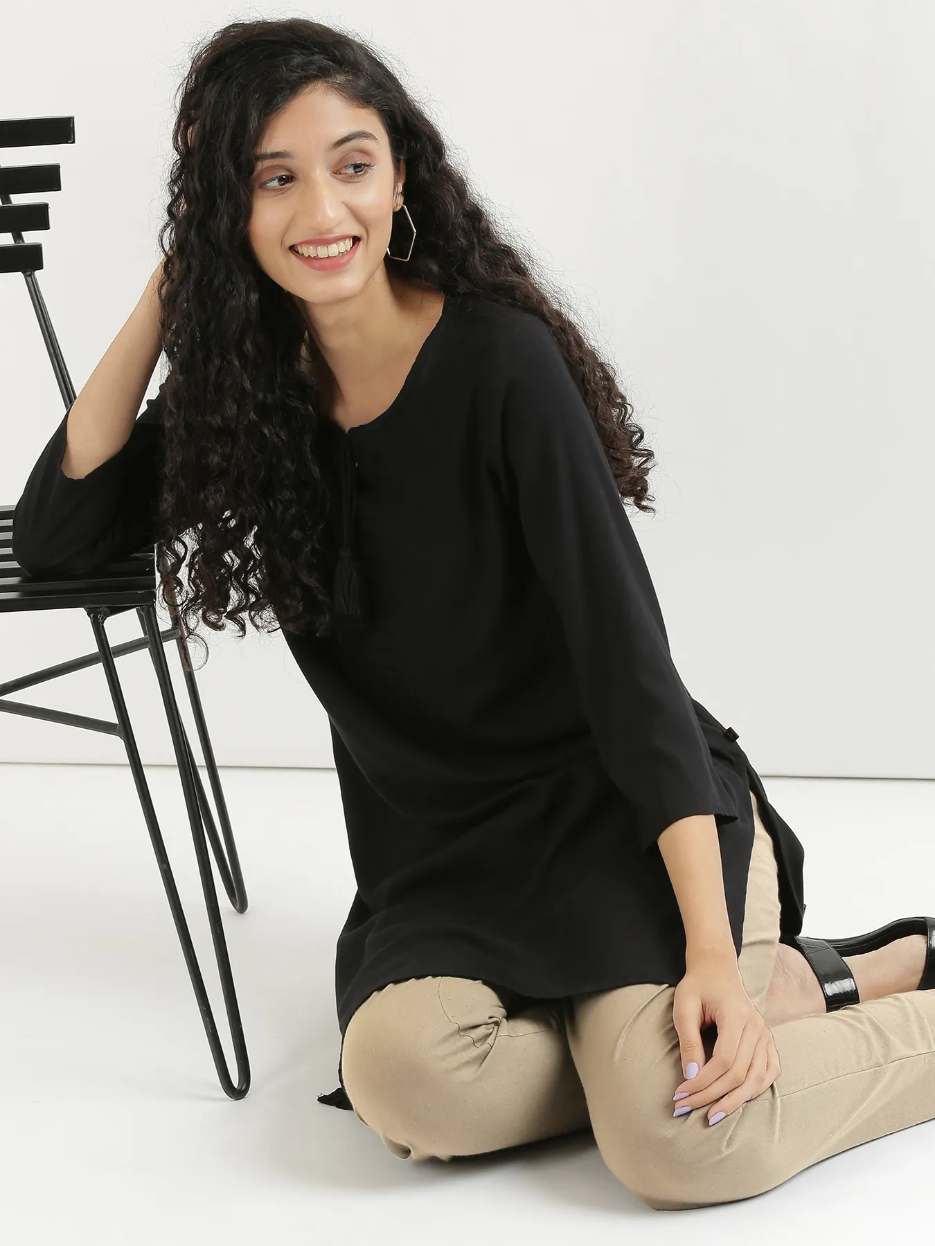Women Khakhi Cotton Pant - Image 11