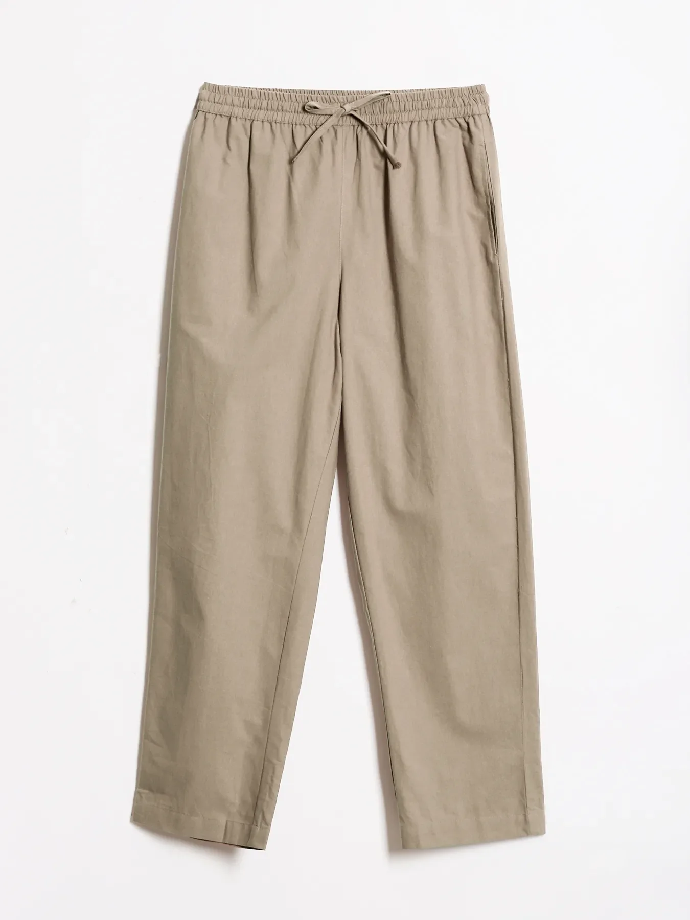 Women Khakhi Cotton Straight Pant - Image 11