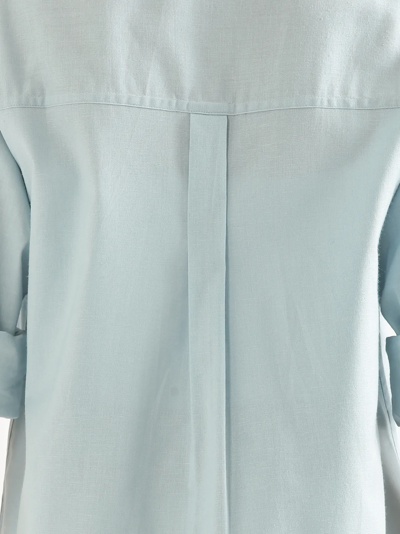 Women Sky Blue Airy-Linen Shirt - Image 13