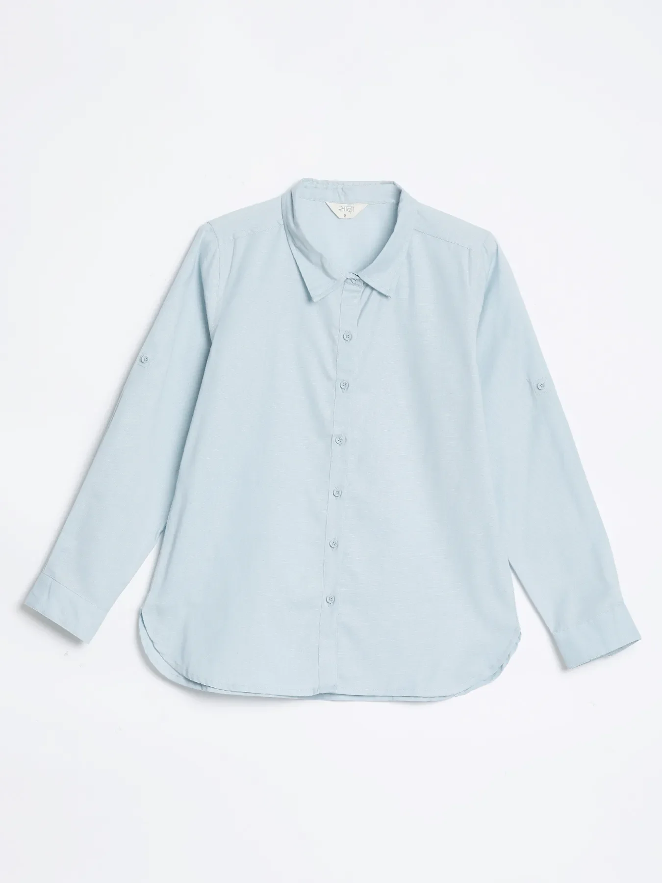 Women Sky Blue Airy-Linen Shirt - Image 18