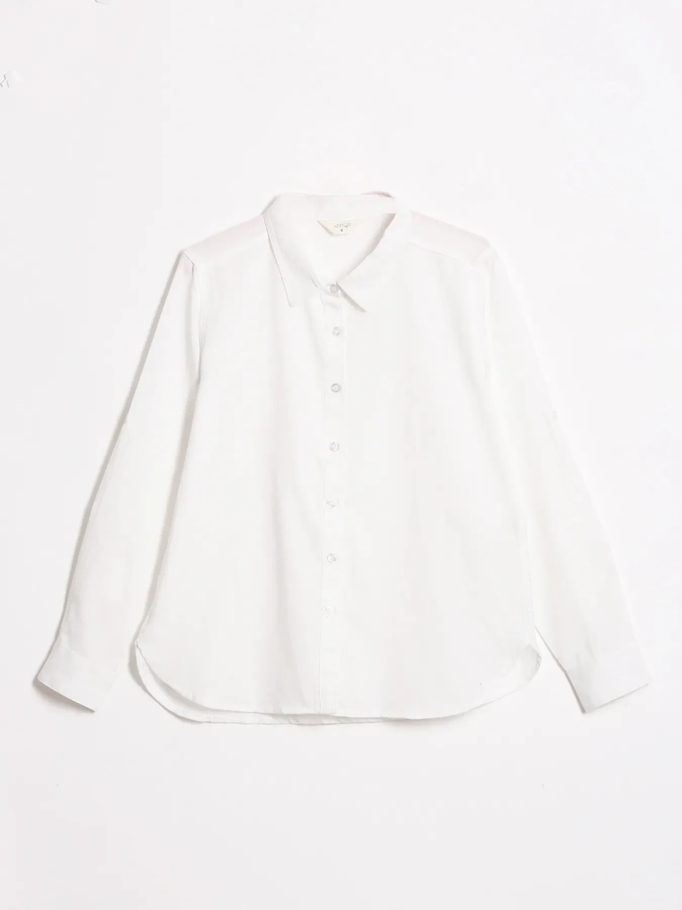 Women White Pure Linen Shirt - Image 16
