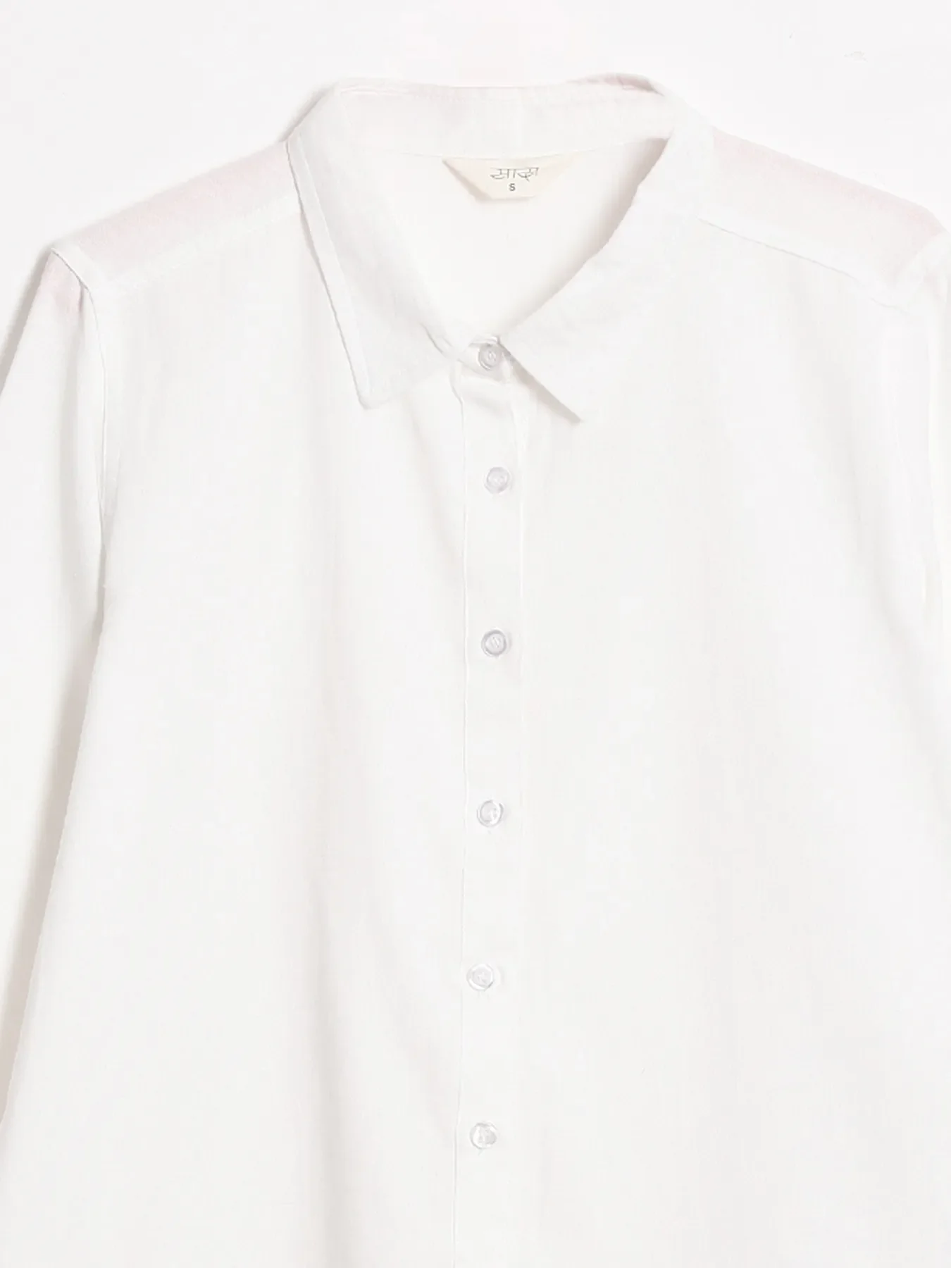 Women White Pure Linen Shirt - Image 17