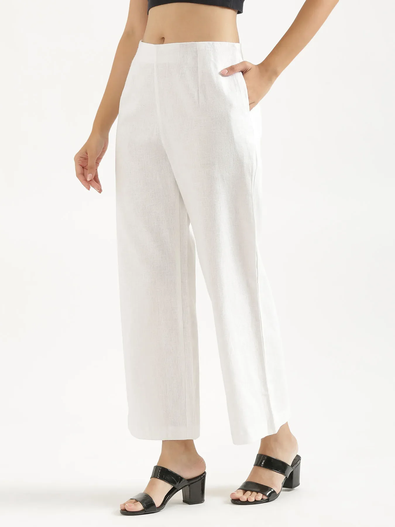 Women White Waist Coat Co-ord Set - Image 8