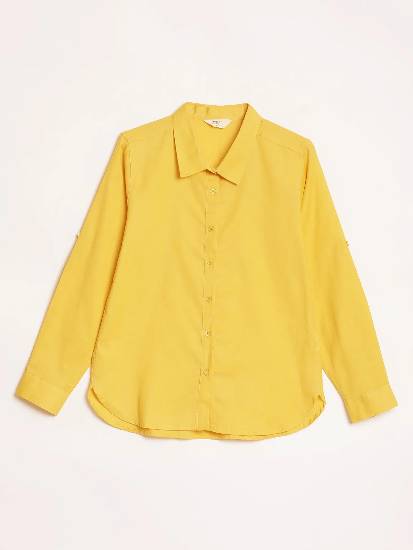 Women Yellow Airy-Linen Shirt - Image 16